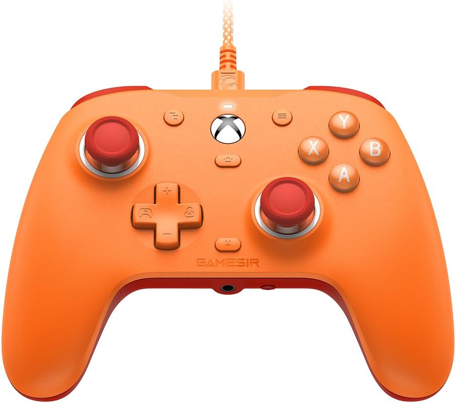 GameSir G7 SE Wired Controller for Xbox Series X|S, Xbox One & Windows 10/11, Plug and Play Gaming Gamepad with Hall Effect Joysticks/Hall Trigger, 3.5mm Audio Jack (Orange)