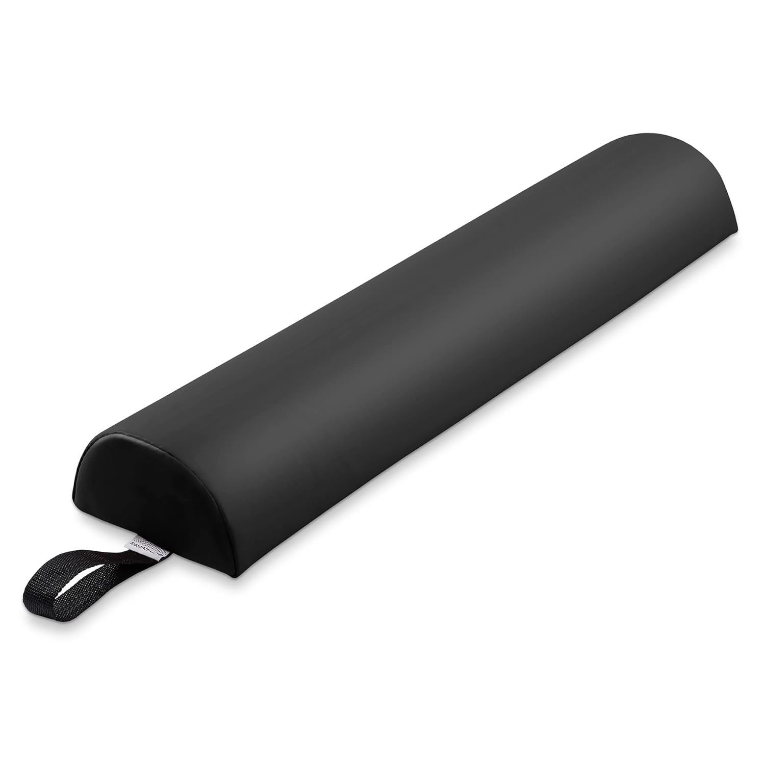 Saloniture Half Round Massage Table Bolster Pillow Pad – 26 x 6 x 3 Inch – Black