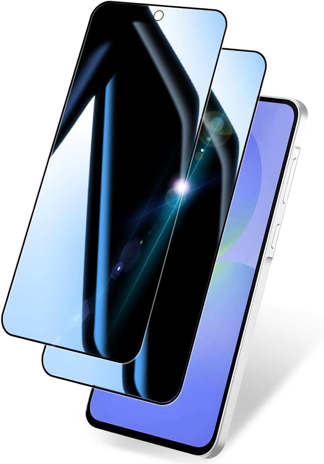 2 Pack Privacy Screen Protector for Samsung Galaxy A36 5G|Anti-Spy Tempered Glass Support, Anti-Scratch, 9H Hardness & Easy Installation