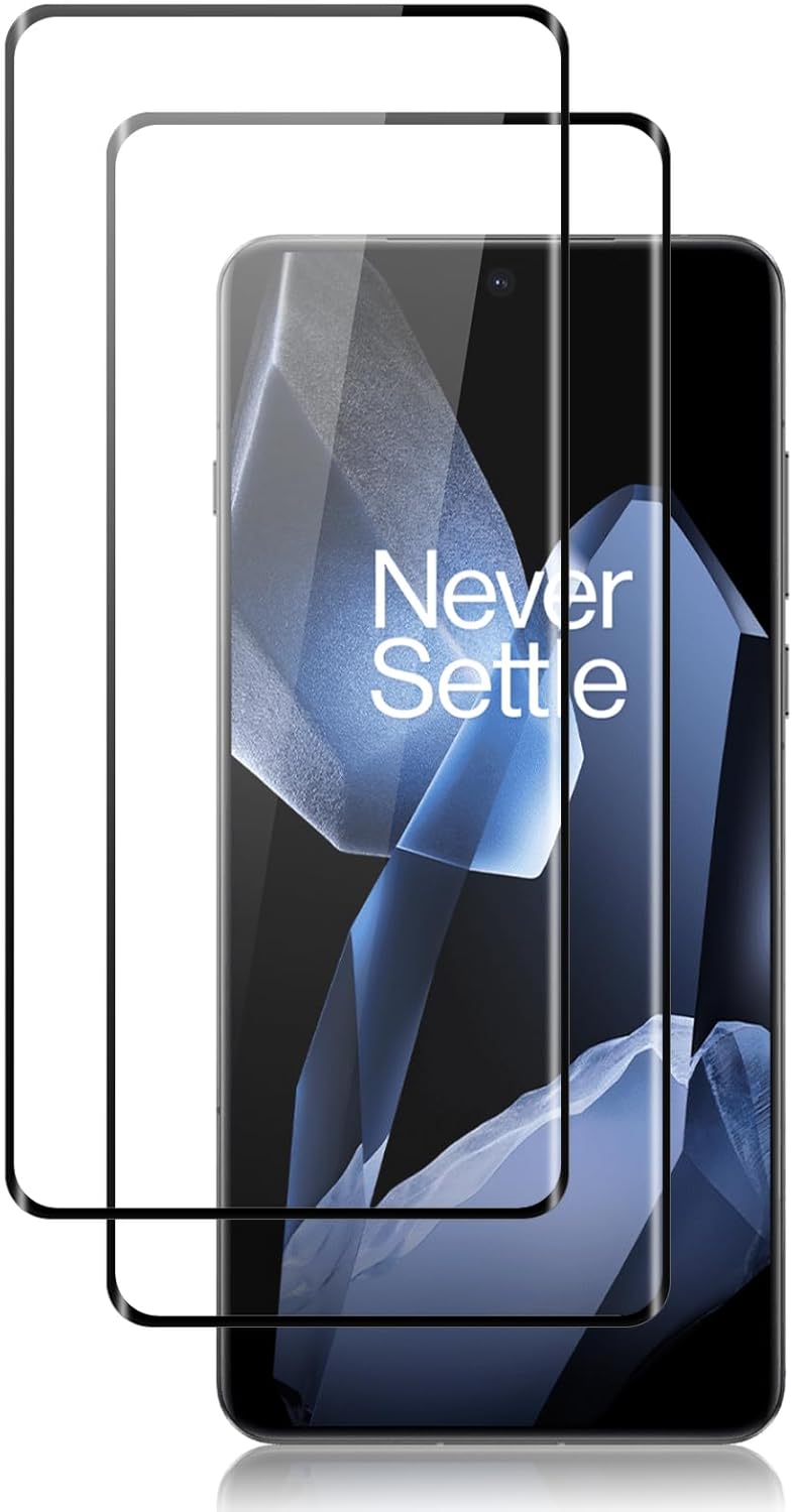 2pcs Screen Protector for OnePlus 13 Tempered Glass [Fingerprint Unlock] [Anti-Scratch] [9H Hardness] [HD] [No Bubbles] Protector Film for OnePlus 13 5G Screen Protector