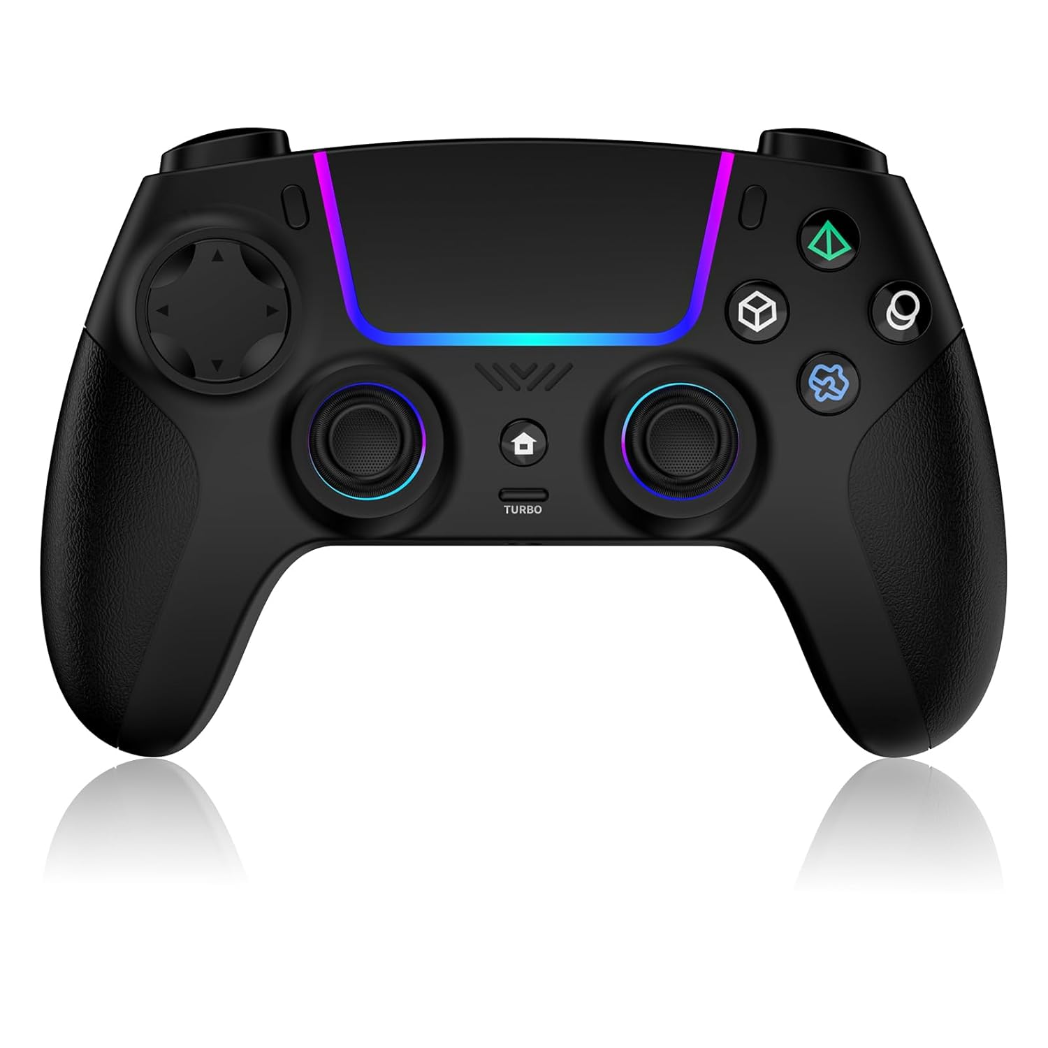 VidPPluing Wireless Controller Compatible with PS5/Android/IOS/MAC/Steam Deck, Gamepad with LED Lighting/Hall Effect Trigger/Turbo/Macro/Dual Vibration/3.5mm Headset Jack/1500 mAh Battery