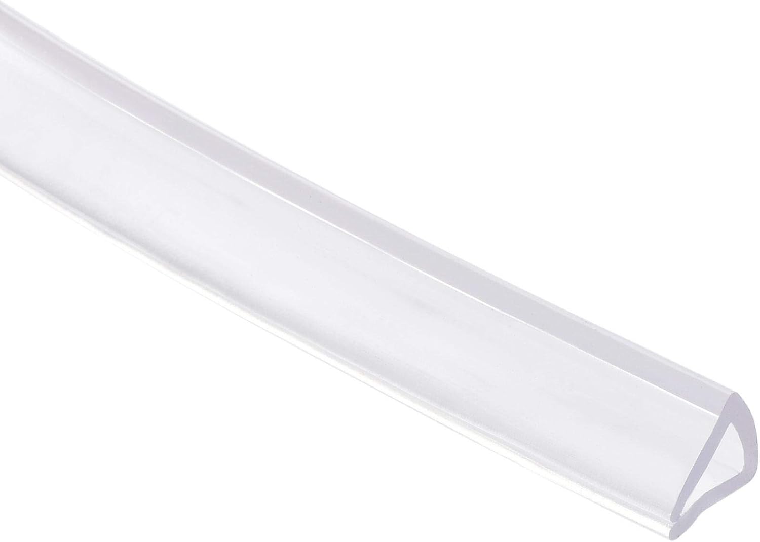 uxcell Trim Seal, PVC U-Seal Channel Edge Protector Sheet, Fits 3-5mm Edge 3Meters/9.84Ft Length, 0.28″ Height Transparent