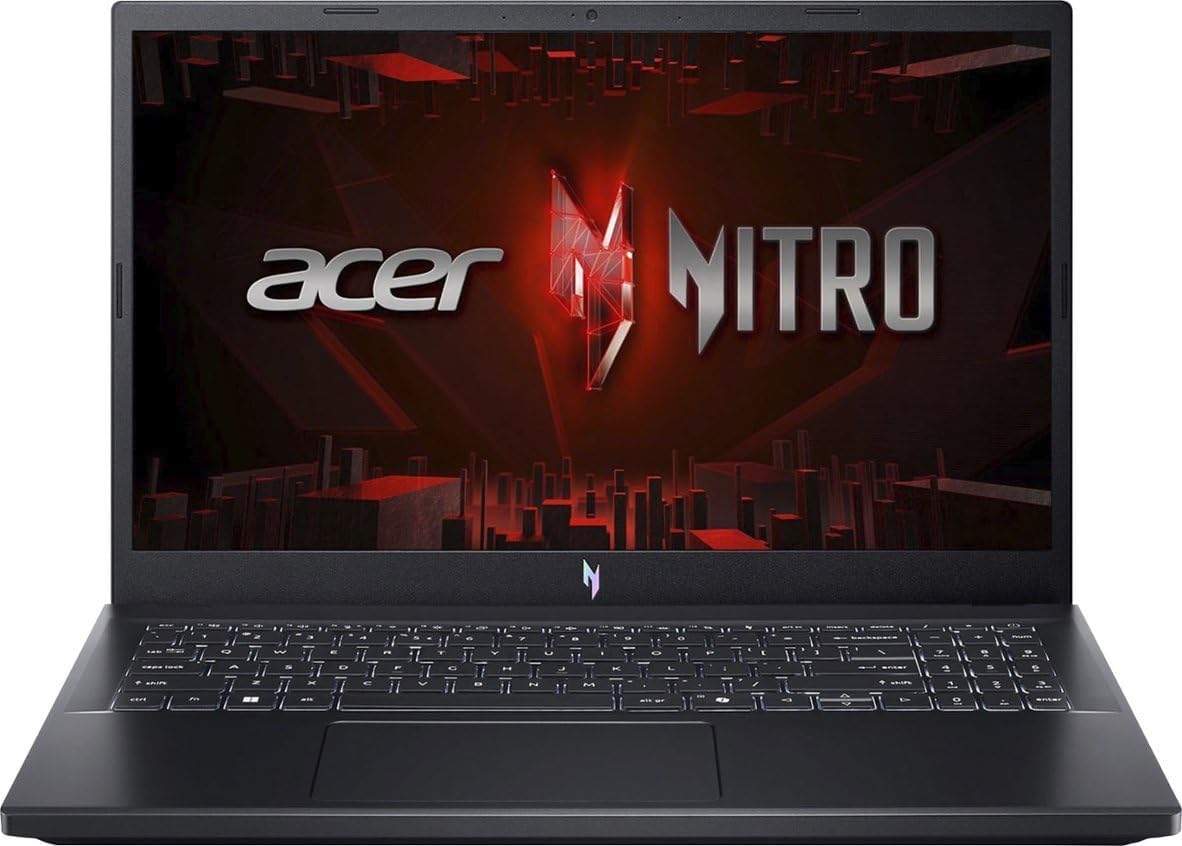 acer 2025 Gaming Laptop | Nitro V 15 | Intel 8-Core i5-13420H | NVIDIA GeForce RTX 5050 | 16GB DDR4 | 512GB SSD | 15.6″ 1920×1080 165Hz | Win11 Home – Wi-Fi 6 – BT 5.1 – Backlit KB – Obsidian Black