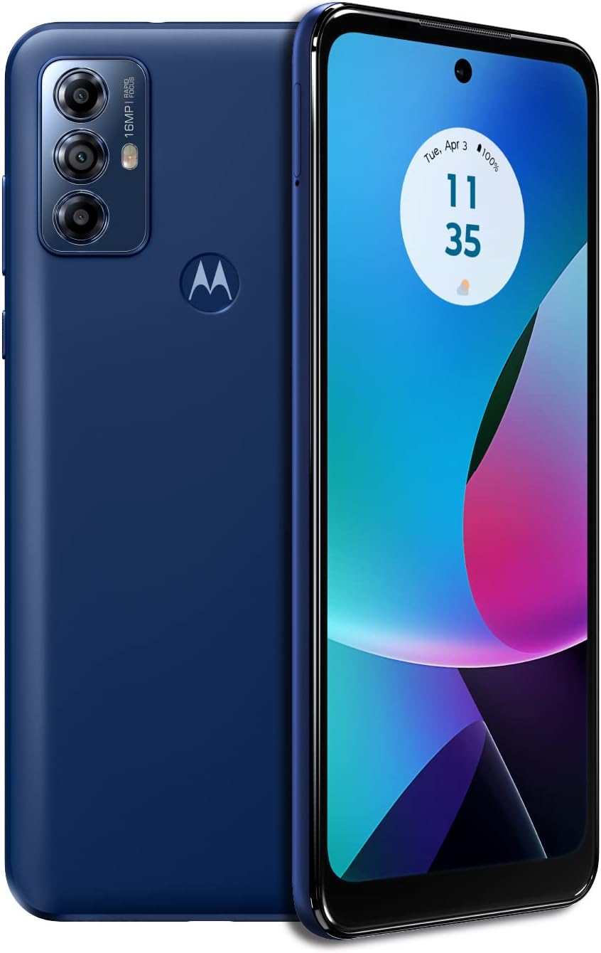 Motorola Moto G Play 2023 3-Day Battery Unlocked Made for US 3/32GB 16MP Camera Navy Blue