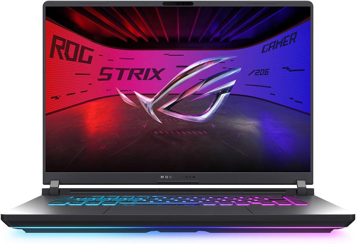 ASUS ROG Strix G16 (2025) Gaming Laptop, 16” FHD+ 16:10 165Hz/3ms, NVIDIA® GeForce RTX™ 5050, Intel® Core™ i5-13450HX, 16GB DDR5-5600, 1TB PCIe Gen 4 SSD, Wi-Fi 7, Windows 11 Home, G615JH-DS54