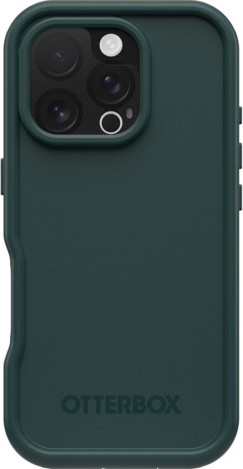 OtterBox iPhone 16 Pro FRĒ Series Waterproof Case with MagSafe (Designed by LifeProof) – Sagebrush Green, Waterproof, 60% Recycled Plastic, Sleek and Stylish
