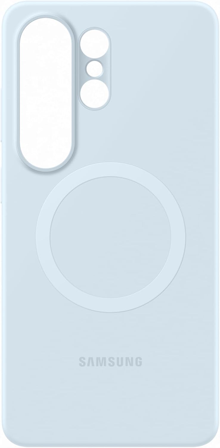 Samsung Galaxy S26 Ultra Silicone Magnet Phone Case, Soft-Touch, Durable Grip, Great Feel, Light Blue