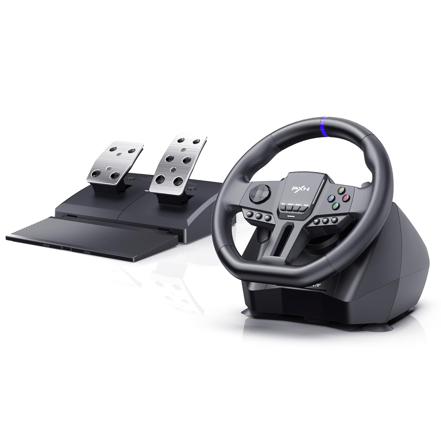 PXN PC Racing Wheel, V900 GEN2 Universal Usb Car Sim 270/900 Degree Race Steering Wheel with Pedals for PC, PS3, PS4, Xbox One, Xbox Series X/S, Switch