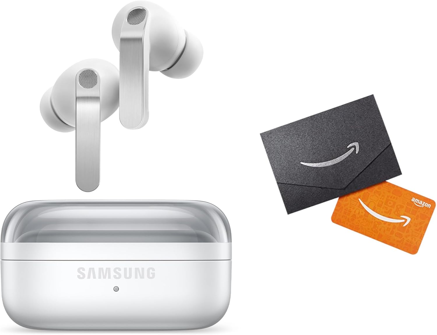 Samsung Galaxy Buds 4 Pro (2026) AI True Wireless Bluetooth Earbuds + $30 Gift Card, Hi-Res Audio, 2-Way Speaker, ANC 2.0, Optimized Comfort, IP57, Live Translation, White [US Version, 2 Yr Warranty]