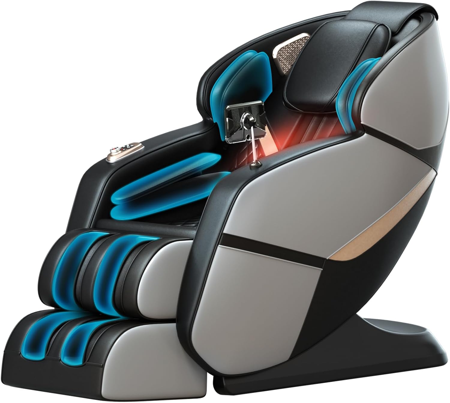 Massage Chair Full Body, Zero Gravity 3D L Track Shiatsu Massage Recliner Chair with Heating, Foot Massage, Auto Modes and Airbags for Living Room Office