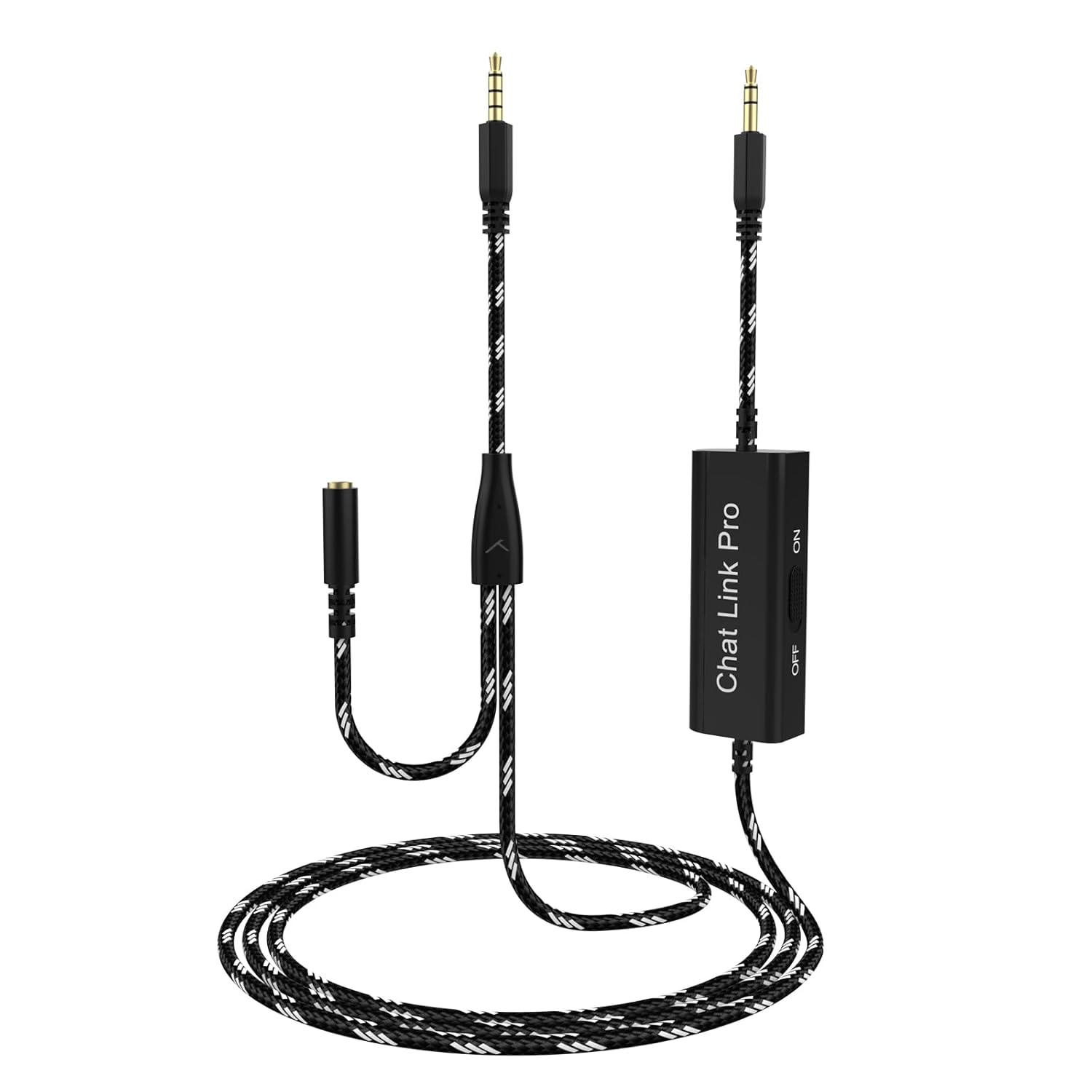 Toxaoii Chat Link Pro Audio Adapter for Elgato HD60 X, HD 60 PRO, HD60 S/S+, 4K60 PRO Capture Card, Chat Audio Cable for Nintendo Switch, Xbox One, PS5, PS4, PC, Laptop with Isolator 8.8 FT