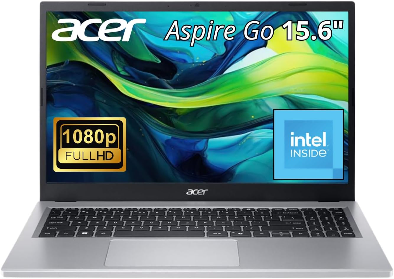acer Aspire Go 15 Slim Laptop G15-32P-30YE | 15.6″ FHD IPS Display | Intel Core i3-N305 | 16GB LPDDR5 RAM | 512GB PCIe Gen4 SSD | Intel Graphics | Wi-Fi 6 | Bluetooth 5.2 | HDMI 2.1 | USB-C | W11H