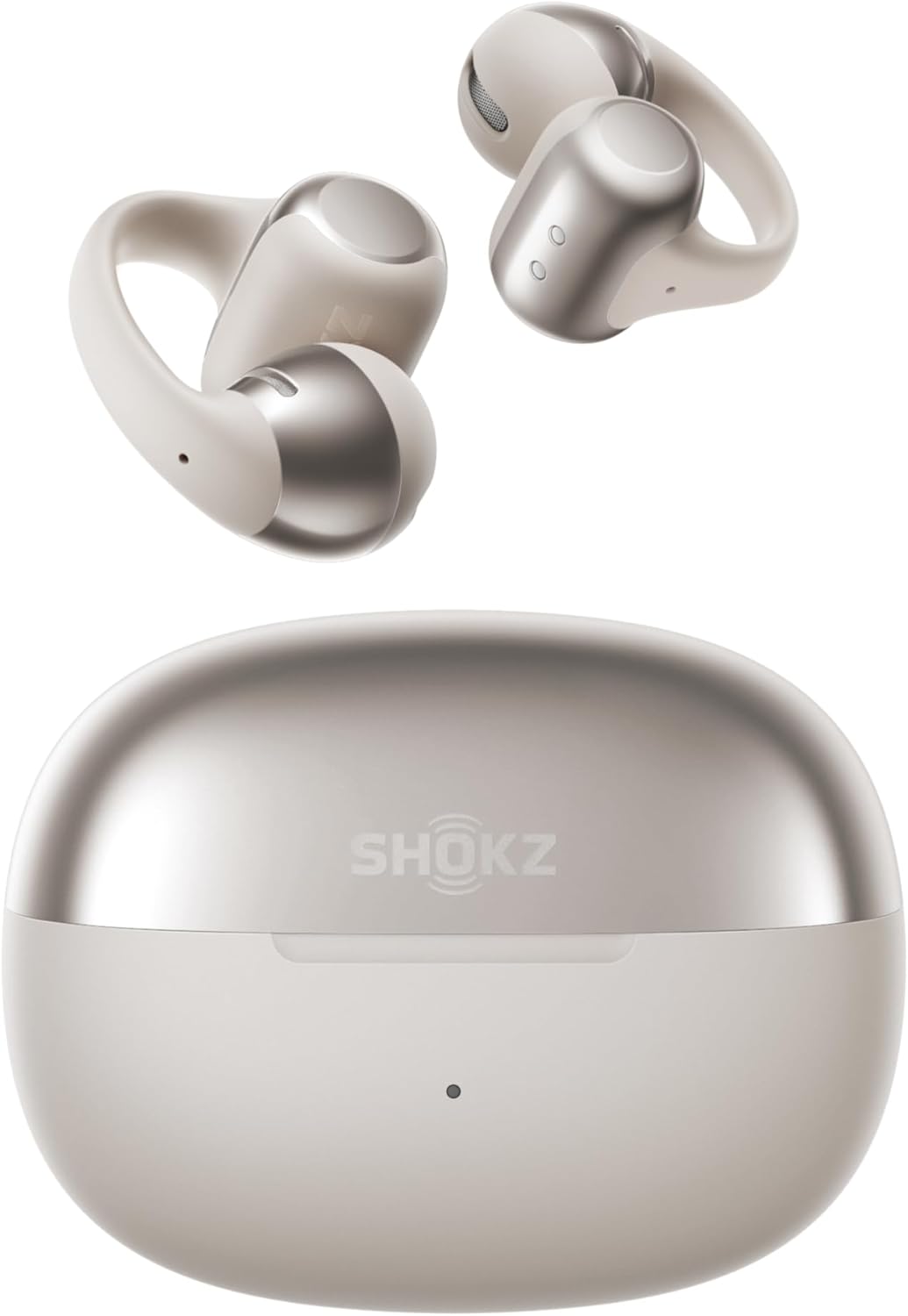 SHOKZ OpenDots ONE-Open-Ear Headphones, Clip-On Earbuds-Wireless Bluetooth Earbuds with Microphone-Secure, Lightweight, Comfort-Premium Dolby Audio-Water Resistant-Fast Charging-Up to 40 hrs Playtime
