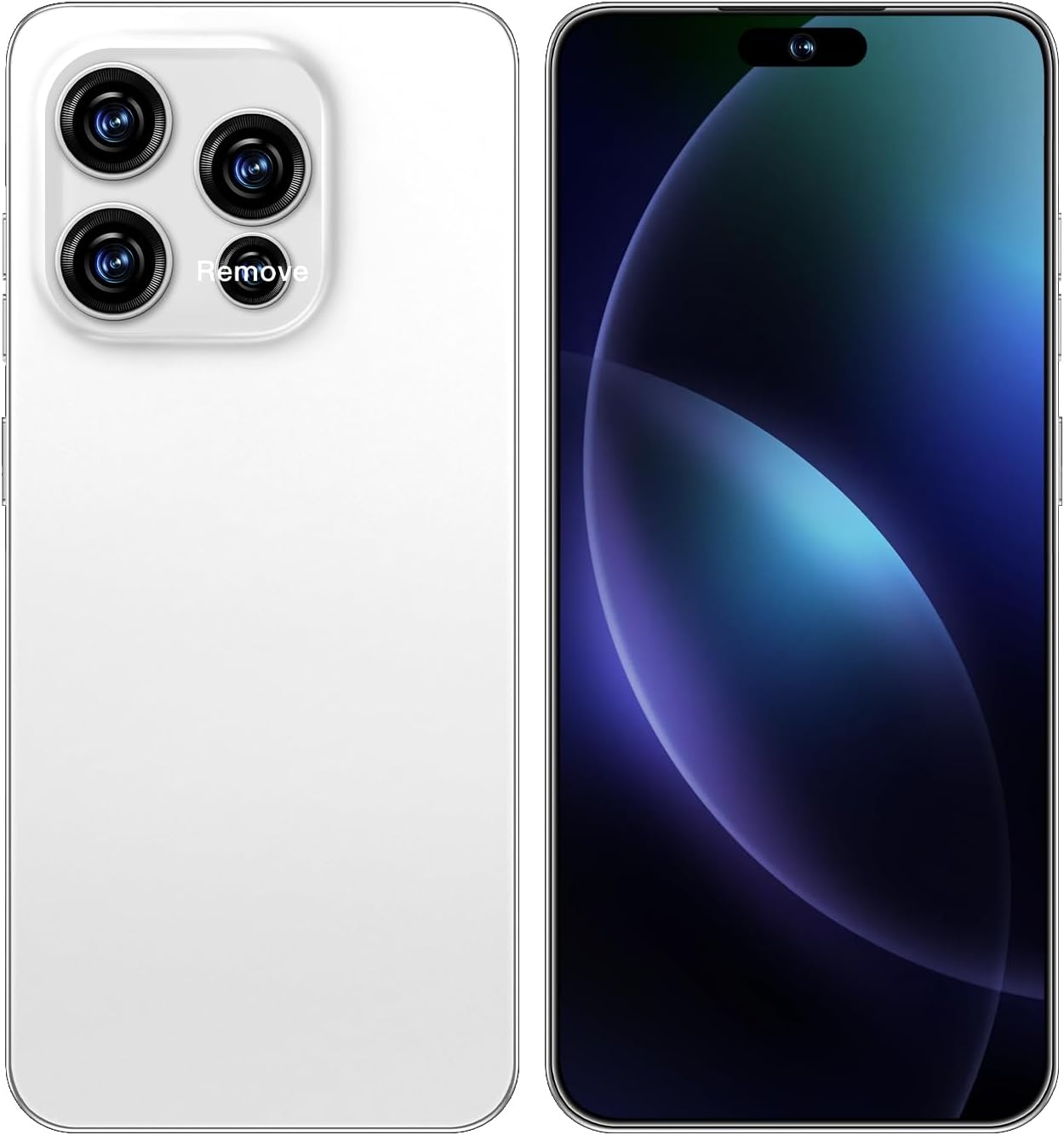 15ProMa x Smartphone, 16+512GB Unlocked Phone, Android 14.0, 48+108MP Zoom Camera, Mobile Phone with Build-in Pen,Long Battery Life 6800mAh, Dual SIM, 6.8“ HD Screen,5G/4G (White)