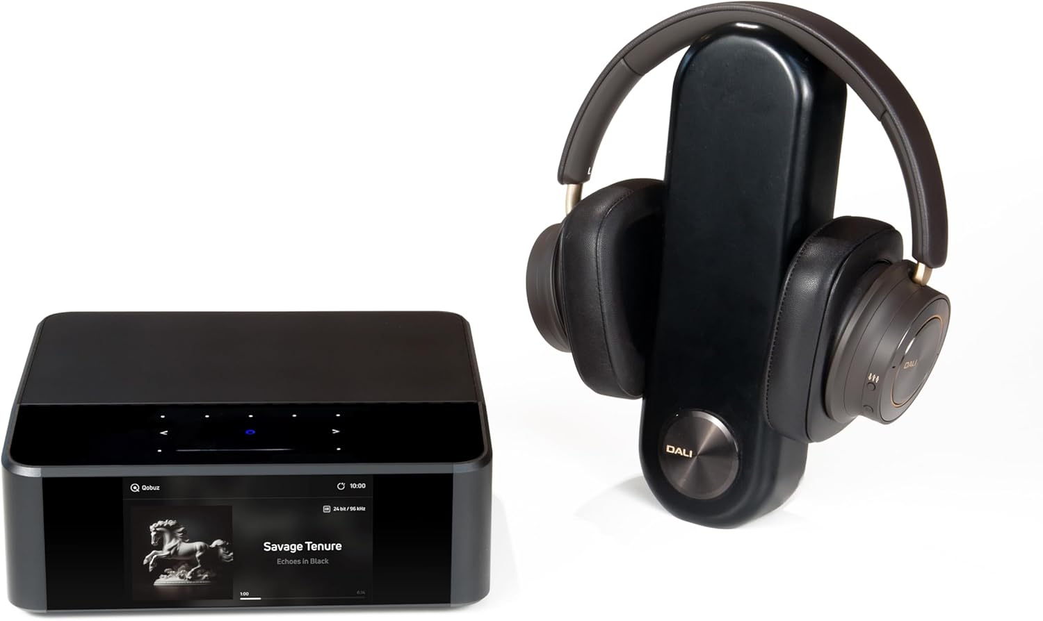 Bluesound Node Icon Hi-Fi Music Streamer with THX AAA Headphone Amp + DALI IO-12 Bluetooth Wired/Wireless Headphones – Audiophile Bundle