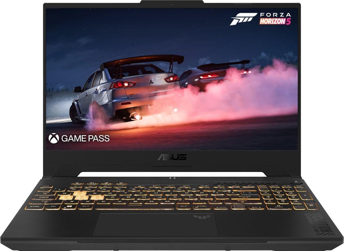 ASUS TUF Gaming Laptop 2023, 15.6″ FHD IPS 144Hz, Intel i7-12700H 14-Core, GeForce RTX 4070 8GB, 64GB DDR4 2TB SSD, RGB Backlit Keyboard, Thunderbolt 4, Wi-Fi 6, Win11 Home, COU 32GB USB (Renewed)