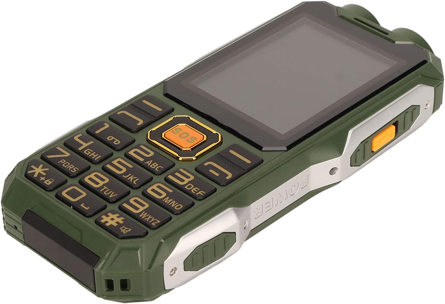 VBESTLIFE 2G Unlocked Rugged Phone for Seniors, Multifunction Senior Cellphone Portable Pocket Rugged Mobile Phone for 2.4in HD Screen, 16800mAh Long Standby, Flashlight,Radio,MP3(Green)