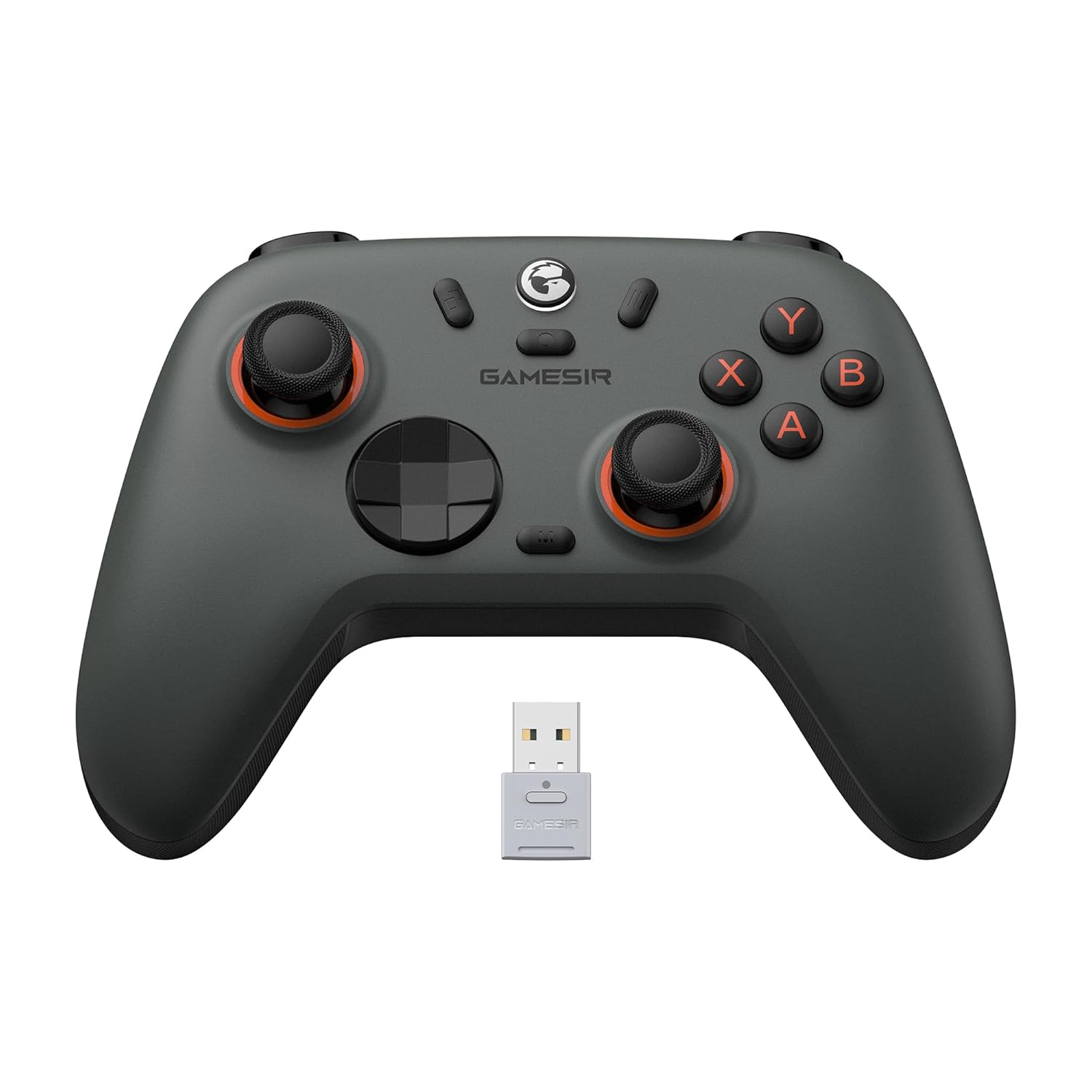 GameSir Nova Lite 2 Wireless PC Controller with Hall Effect Joysticks & Triggers, 2.4G & Wired 1000Hz Polling Rate, Remappable Buttons – Compatible with PC/Switch/Steam/Android (Grey)