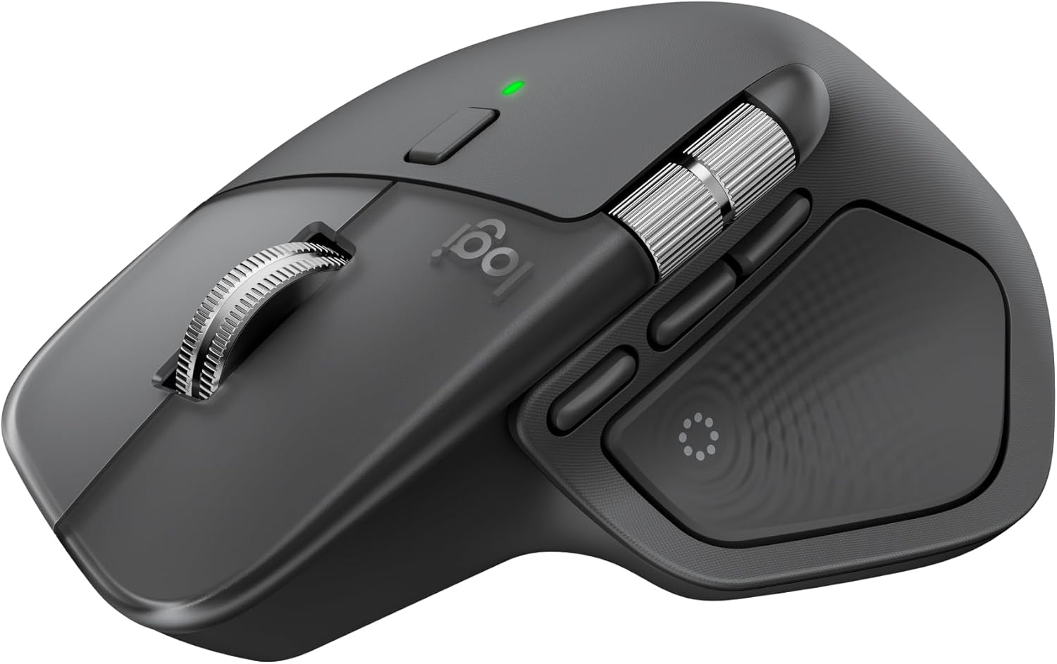 Logitech MX Master 4, Ergonomic Wireless Mouse with Advanced Performance Haptic Feedback, Ultra-Fast Scrolling, USB-C Charging, Bluetooth, Windows, MacOS – Graphite