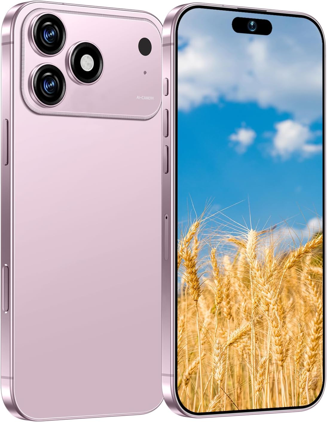 MMY 17 Ultra Unlocked Cell Phone 16+1TB,6.9″ HD Screen Unlocked Phones,Android 15 7000mAh Long Battery Life Smartphone,5G/Dual SIM/Fingerprint Button Unlock/Photos/Face ID (Pink, 16+1TB)