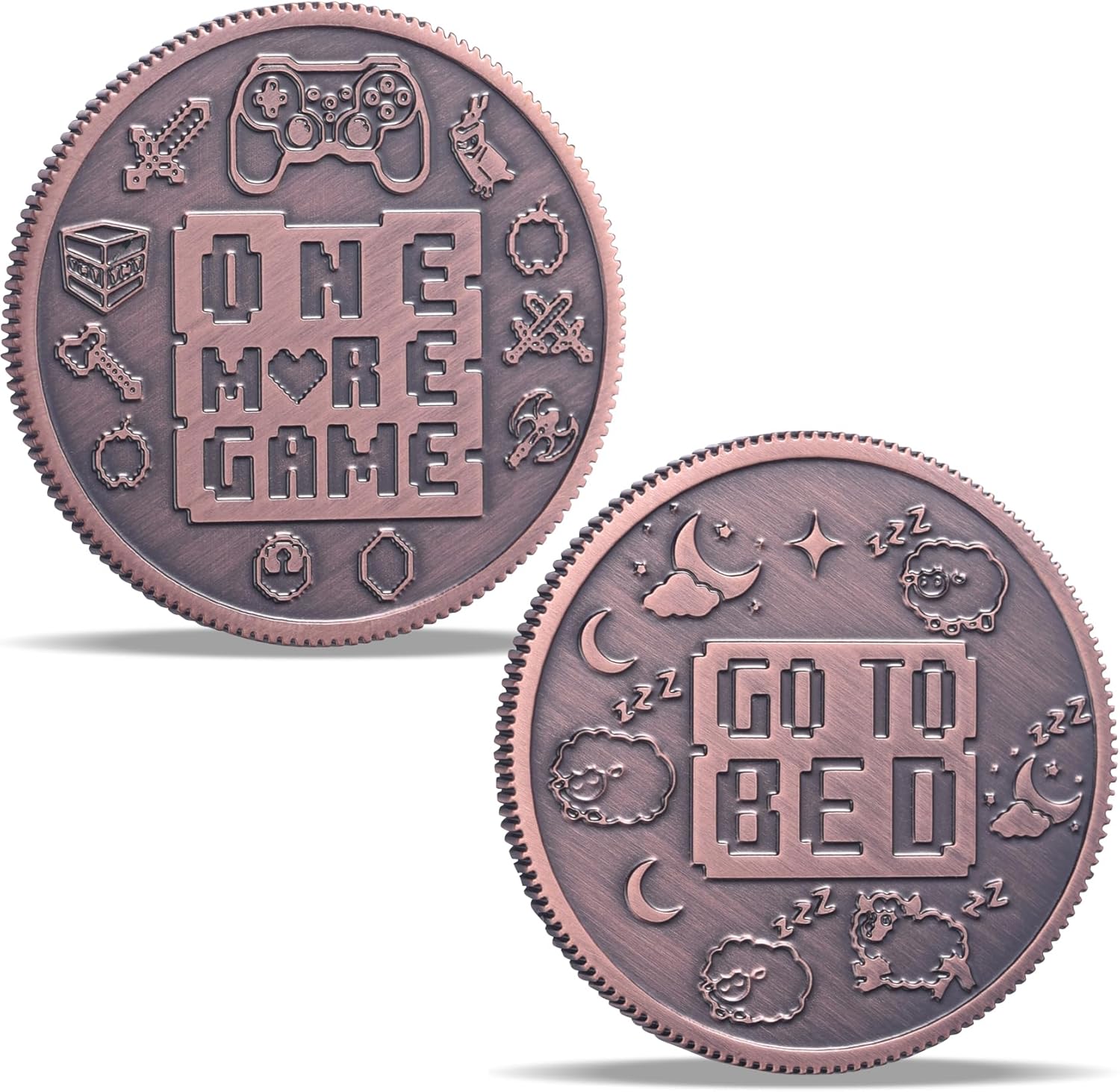 Ultimate Gamer Gift for Men – Double Sided Decision Maker Coin for Boyfriend, Husband & Gamers | Stress-Relieving Gaming Accessories for Birthday, Christmas & Valentines Day, Gamer Stocking Stuffer