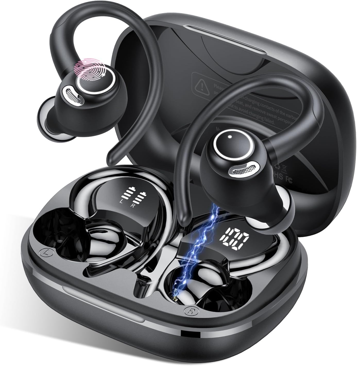 AI Translation Earbuds Real Time, 164 Language Translator Earbuds, 3-in-1 Bluetooth 5.4 Translation Headphones with 5 Translation Modes, 48H AI Ear Buds Translator Device for Business/Travel/Learning