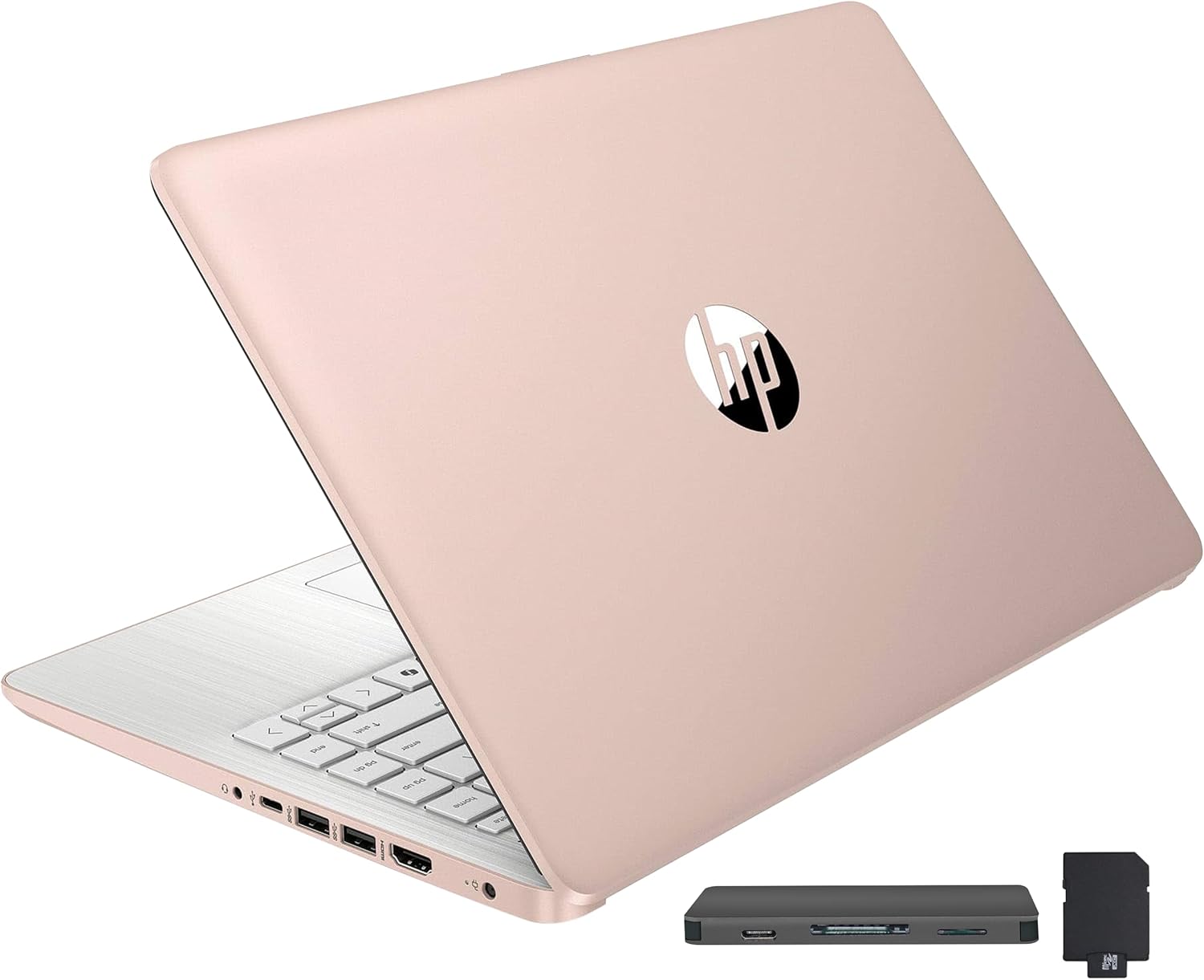 HP Stream 14″ HD BrightView Laptop, Intel Celeron N150, 16GB RAM, 288GB Storage (128GB UFS + 160GB Docking Station Set), Intel UHD Graphics, 720p Webcam, Wi-Fi, 1 Year Office 365, Win 11 S, Gold