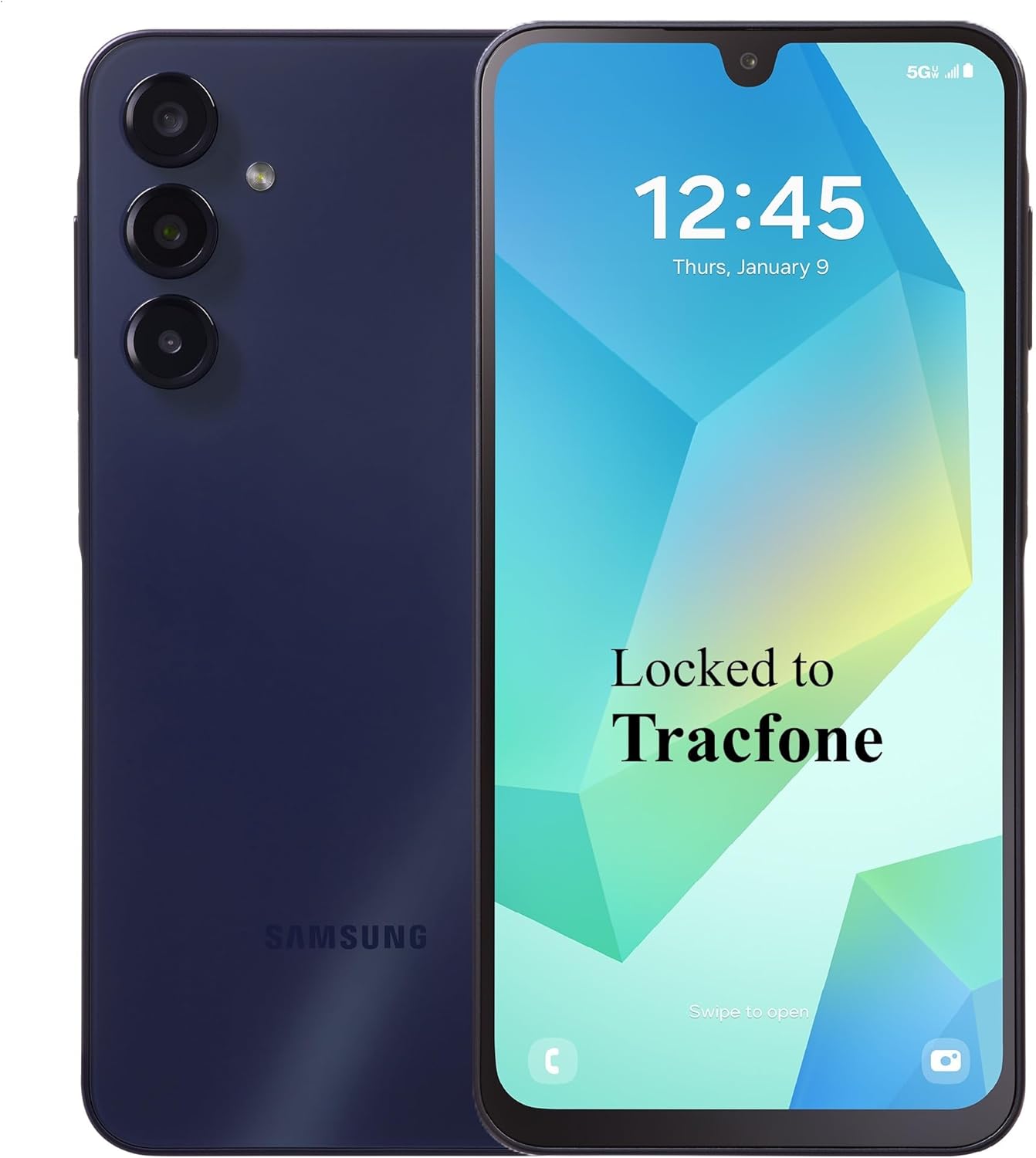 Tracfone Samsung Galaxy A16 5G, 128GB, 50MP Triple Camera, Android Smartphone, 6.5″ FHD+ Super AMOLED 90Hz Display, Long-Lasting Battery – Locked to Tracfone – Awesome Black