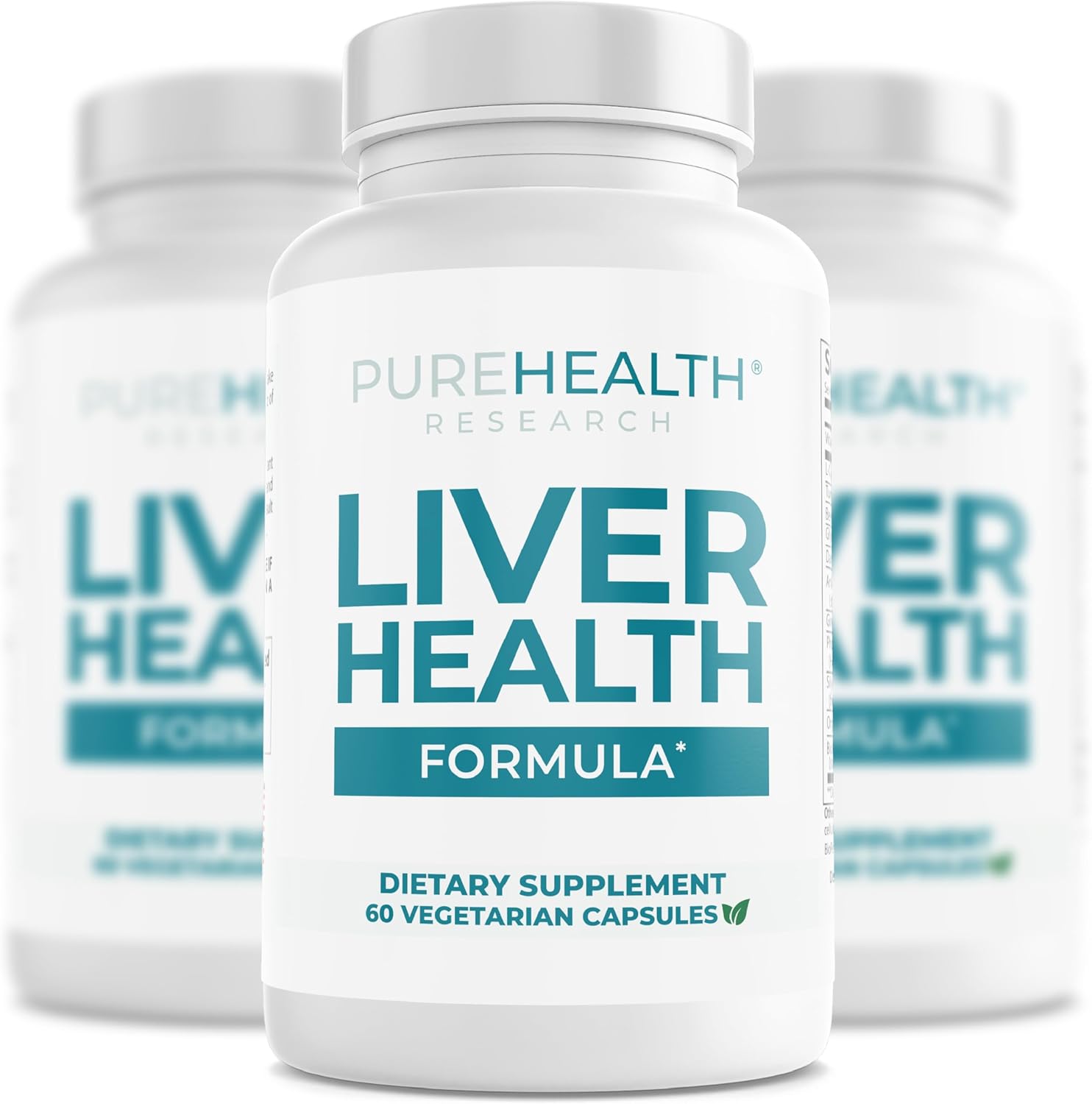 PUREHEALTH RESEARCH Liver Health Detox and Cleanse Supplement – Herbal Blend for Women & Men with Artichoke Extract, Milk Thistle and Dandelion – Liver Support Supplement – 180 Capsules