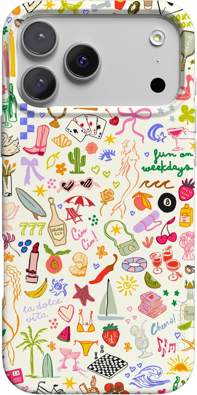 Casely iPhone 17 Pro Case | All The Fun Things | Fun on Weekdays | Compatible with MagSafe | Classic Ultra Slim Design