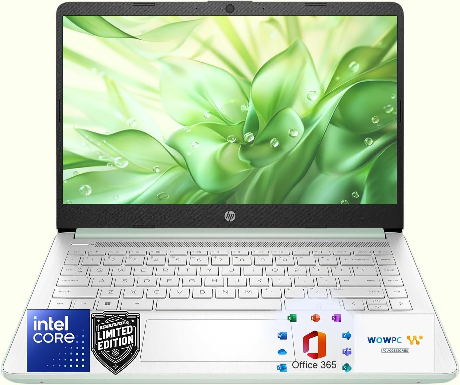 HP Home and Student Essential Laptop • Office 365 & Copilot AI • Intel 4-Core CPU • 1.1TB Storage (1TB OneDrive and 128GB SSD) • 4GB RAM • Windows 11 w/o Mouse