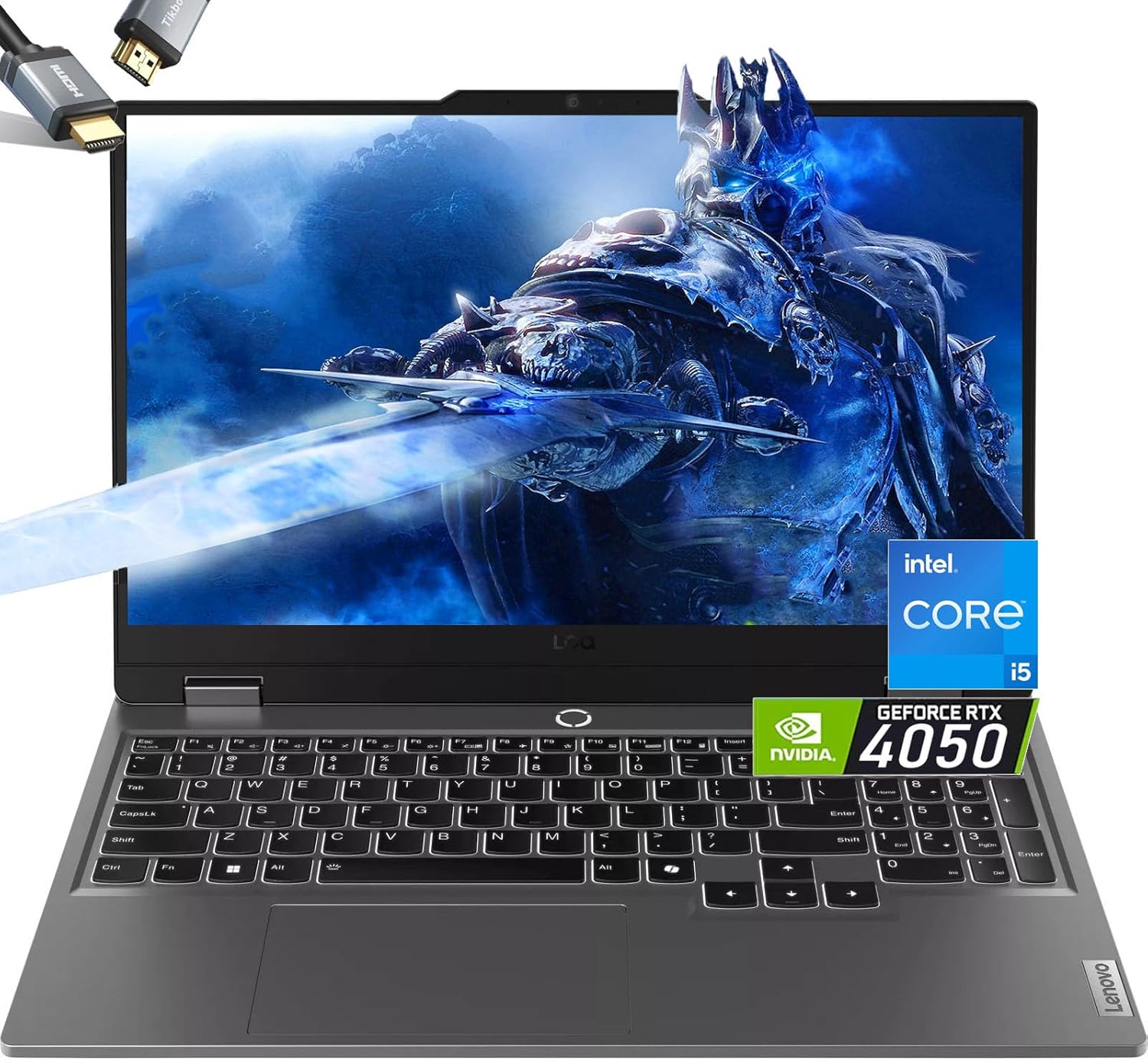 Lenovo LOQ 15 Gaming Laptop – RTX 4050 – Intel Core i5-12450HX Beat AMD Ryzen 7 4800H -15.6″ FHD 144Hz – 32GB RAM| 1TB SSD -Backlit Keyboard – Creator Gamer PC Video Editing -Windows 11
