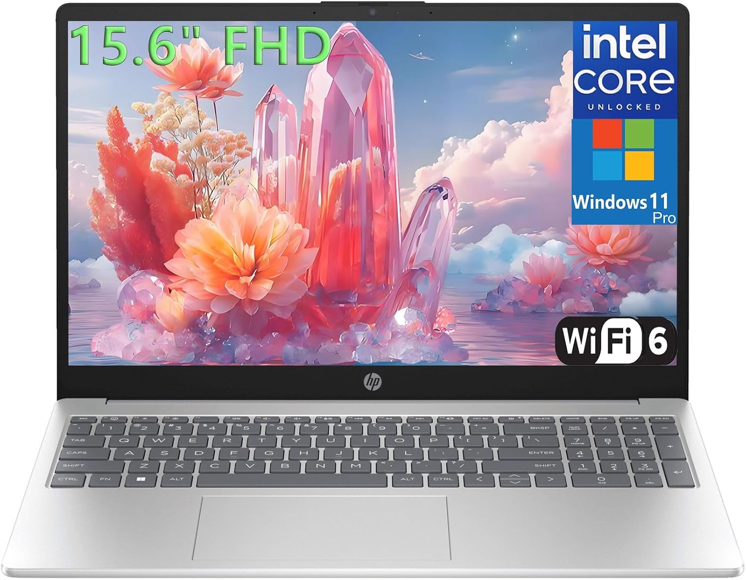 HP 15.6″ Laptop Computer for College Student Home Study & Business, 16GB DDR4 RAM, 1TB PCIe SSD, Intel Processor (Beat i3-1115G4), FHD, WiFi 6, BT 5.3, Type-C, HDMI, Webcam, Silver, Windows 11 Pro
