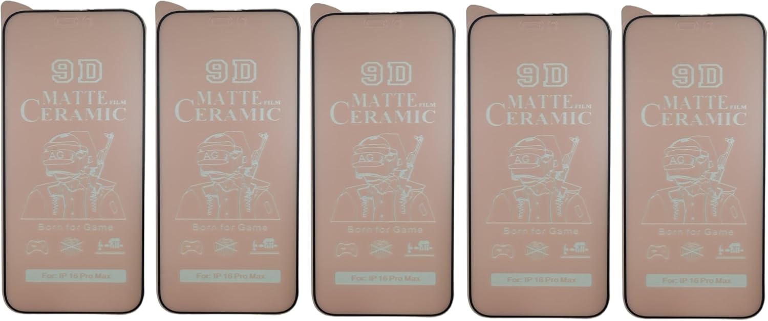 MATTE [5 Pack] Ceramic Screen Protectors for Samsung Galaxy S24 FE – Durable Flexible Shockproof Protective Film