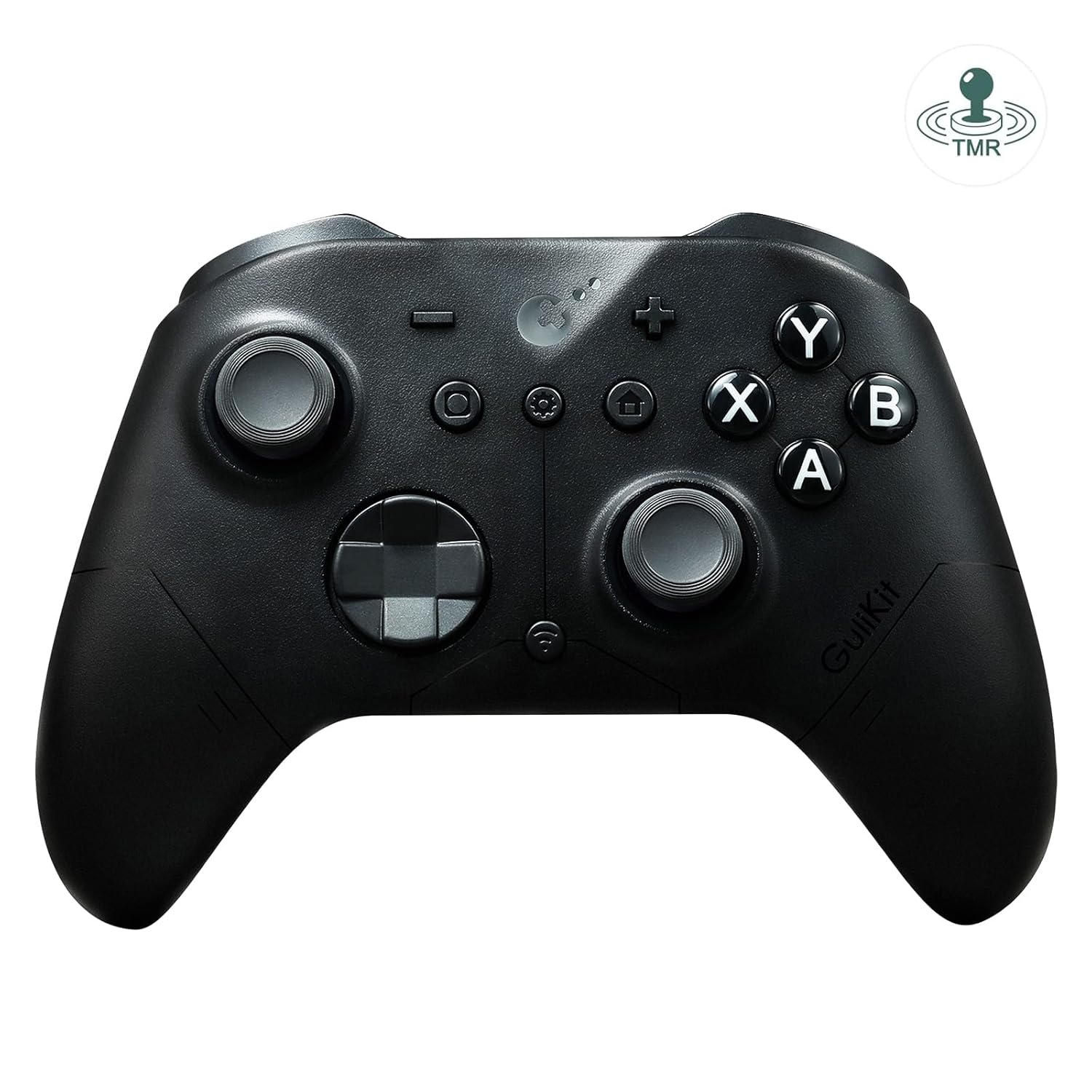 AKNES GuliKit ES PRO Wireless PC Gaming Controller for Switch 1/2, Windows/Android/Mac/Steam Deck with 3.25ms Low Latency, Magnetic TMR Joysticks, Switch1/2 Wake-Up, Tactile Switch D-pad – Black