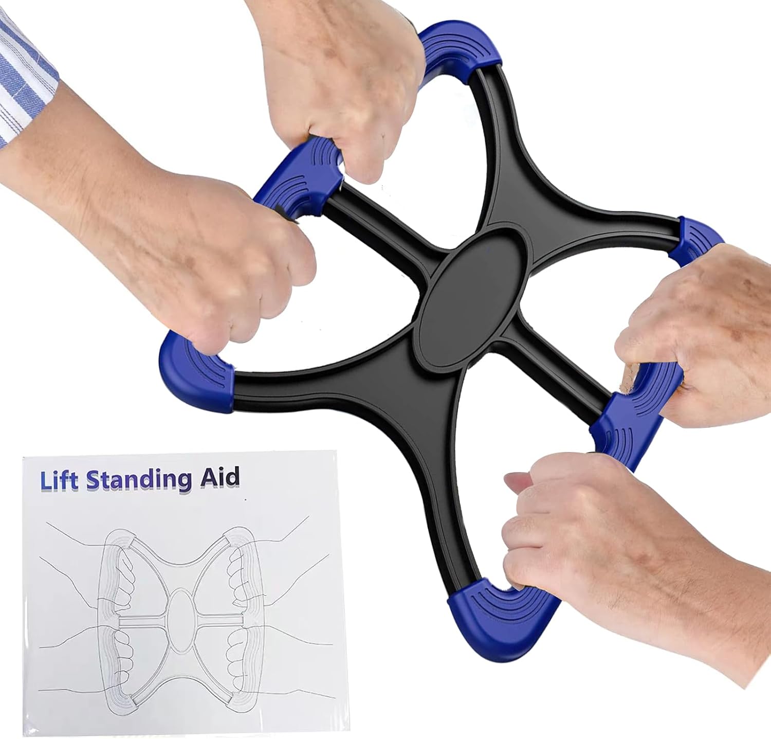 10.8″ Standing Aid and Handicap Bar with Non Slip Handles Fall Assist Devices 450 Lbs Weight Capacity, Portable Mobility for Elderly Senior Patients, Disable and Caregivers