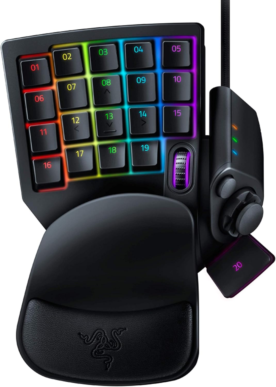 Razer Tartarus V2 Gaming Keypad: Mecha Membrane Key Switches – One Handed Keyboard – 32 Programmable Keys – Customizable Chroma RGB Lighting – Programmable Macros – Snap Tap – Black