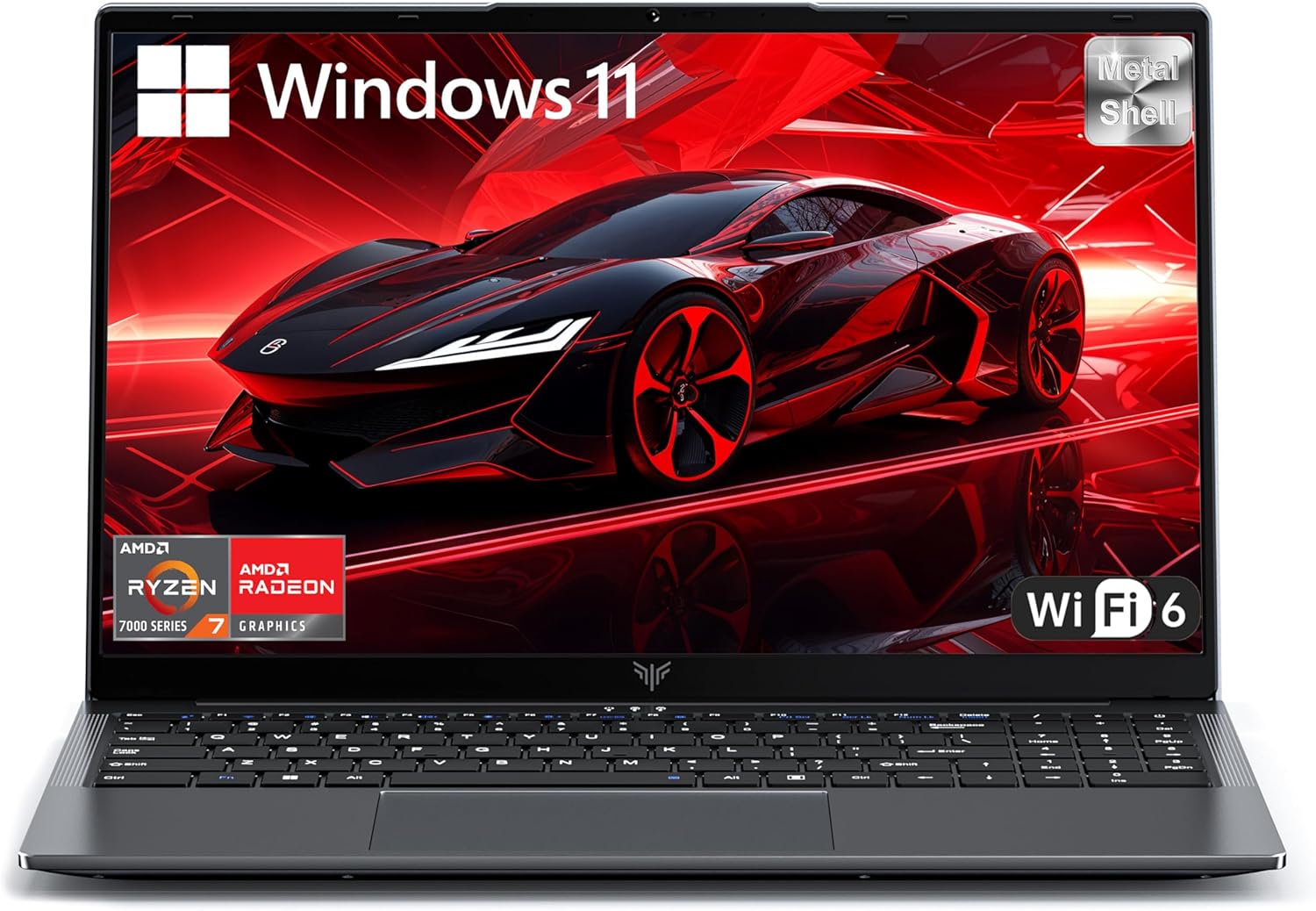 2026 Gaming Laptop with AMD Ryzen7 7730U Processor（Up to 4.5GHz,8C/16T),16GB DDR4 RAM 512GB SSD, AMD Radeon Graphics,WiFi 6,15.6 inch IPS Display,Webcam, Windows 11 Laptop Computer for Video Editing