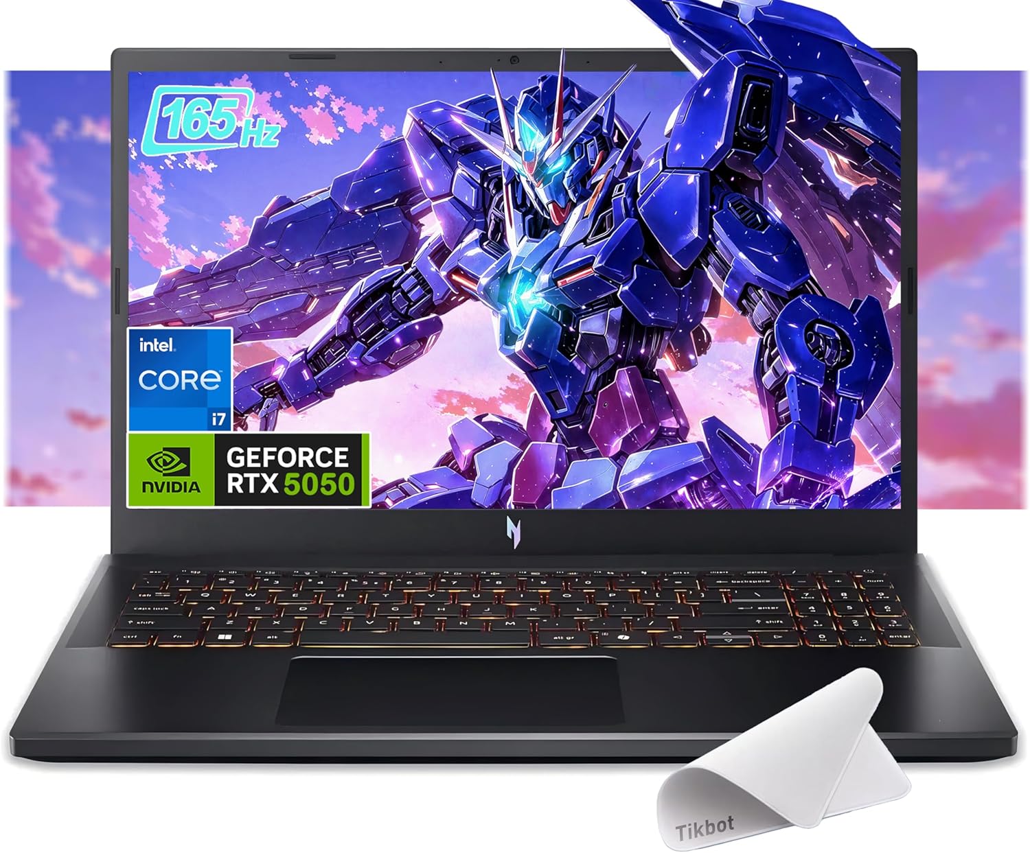 acer Nitro V 15.6″ FHD IPS 165Hz Gaming Laptop， Intel Core i7-13620H, NVIDIA GeForce RTX 5050，Windows 11 Home，with Mouse pad (32GB RAM, 2TB PCIe SSD)