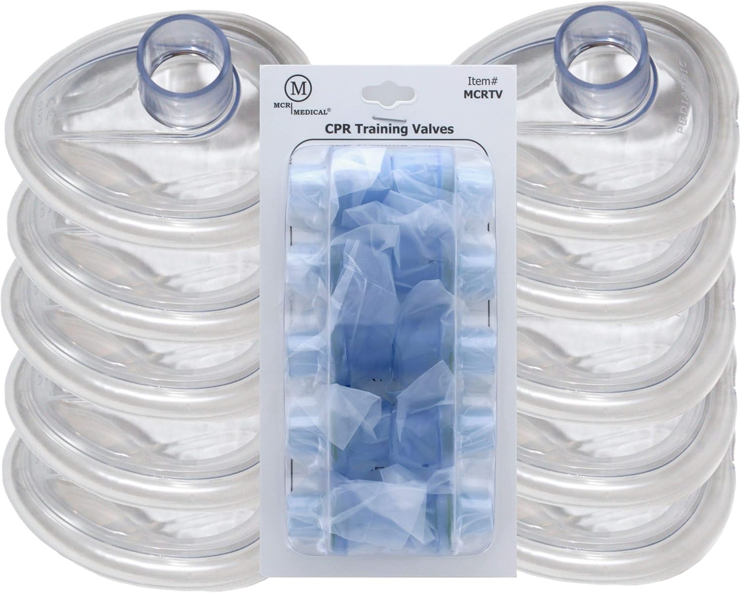 MCR Medical Pack of 1 Training CPR Rescue Masks, ADULT with Valves
