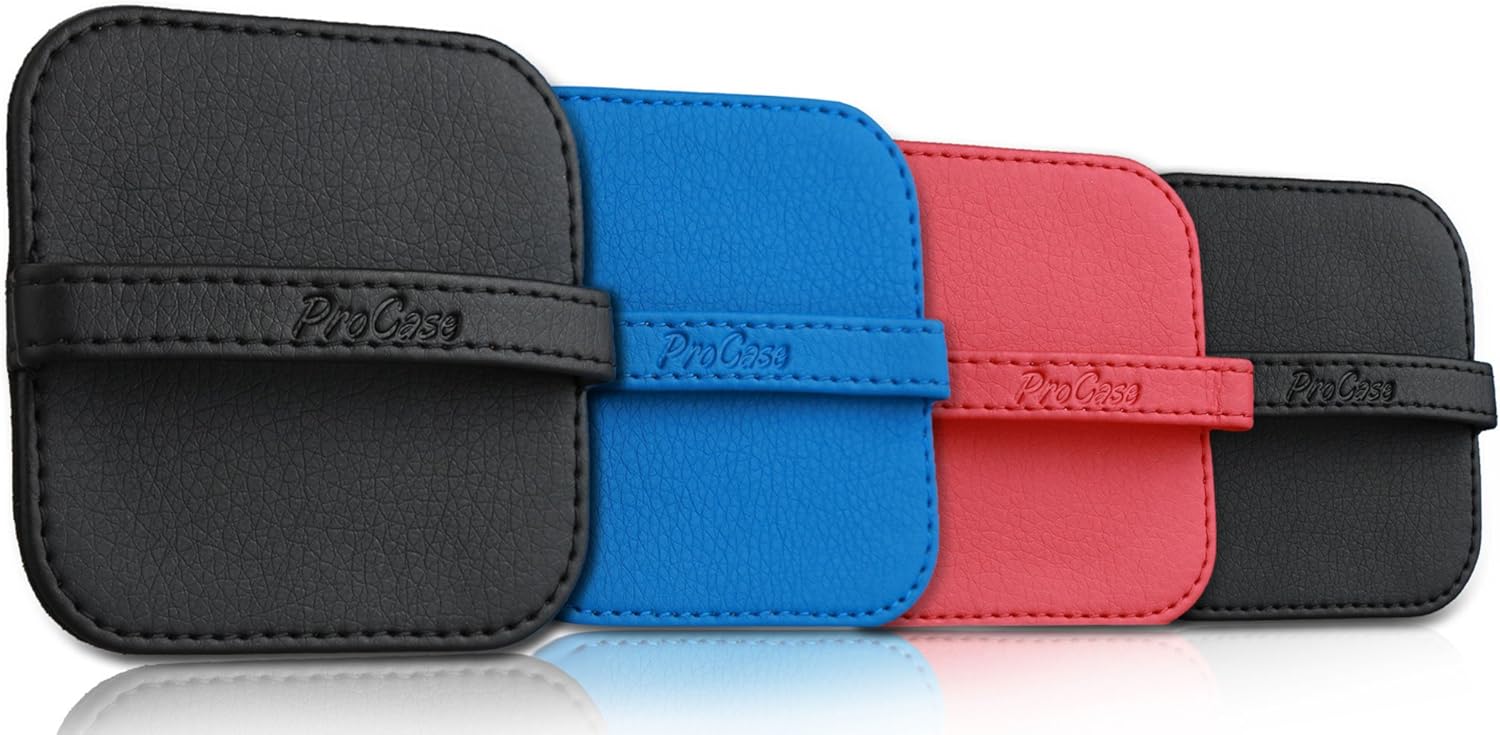 ProCase 4 Pack Screen Cleaning Pad, Elastic Strap Soft Cloth Wipes Screen Cleaner for iPad, iPhone, MacBook, Tablets, Laptop, Cellphone, Computer, Camera, TV Screen -Color Mixed