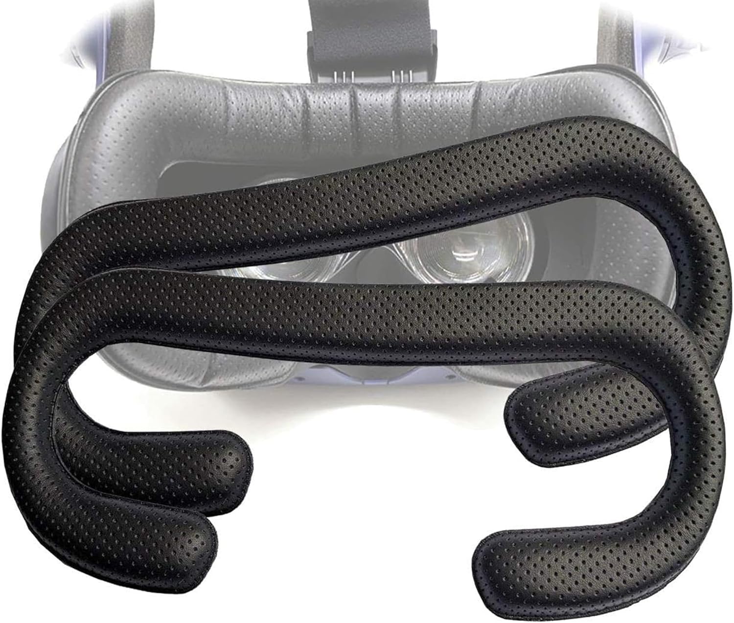 TamBee Vive PRO Face Cushion Pad Face Foam Replacement, PU Leather Face Cover Pad Removable Facial Interface for HTC Vive PRO VR (Face Foam 2PC)