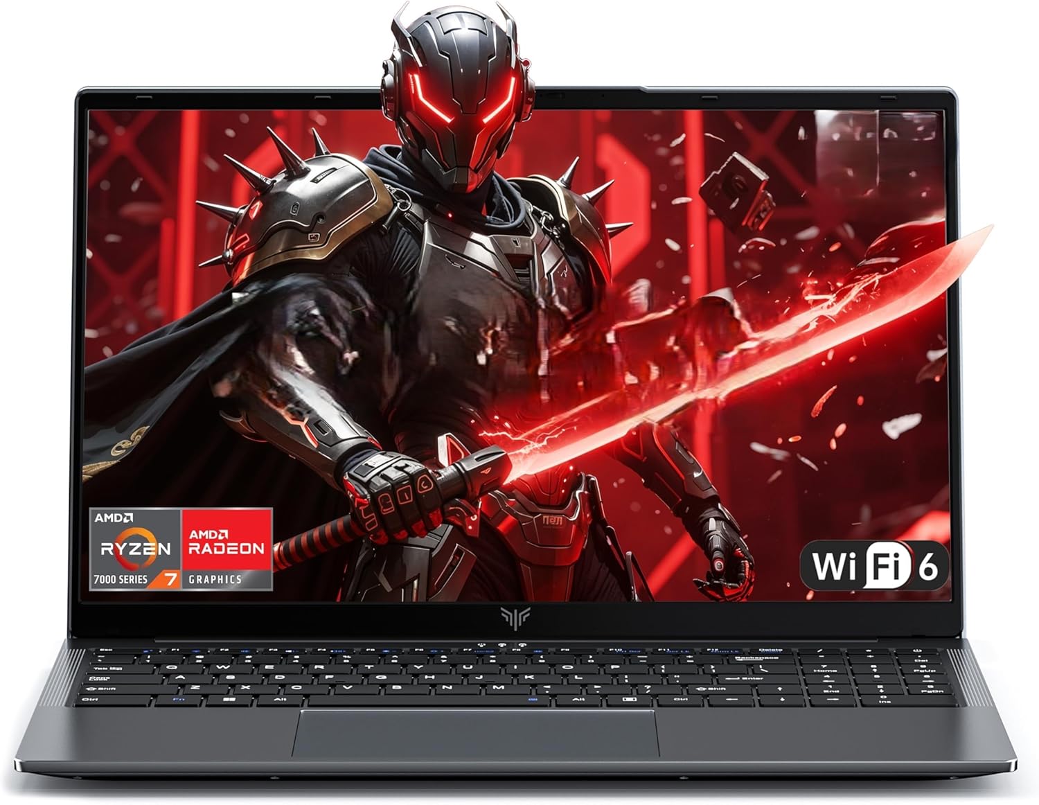 Gaming Laptop with AMD Ryzen7 7730U Processor（Up to 4.5GHz,8C/16T),16GB DDR4 RAM 512GB SSD, AMD Radeon Graphics,WiFi 6,15.6 inch IPS Display,Webcam, Windows 11 Laptop Computer for Video Editing
