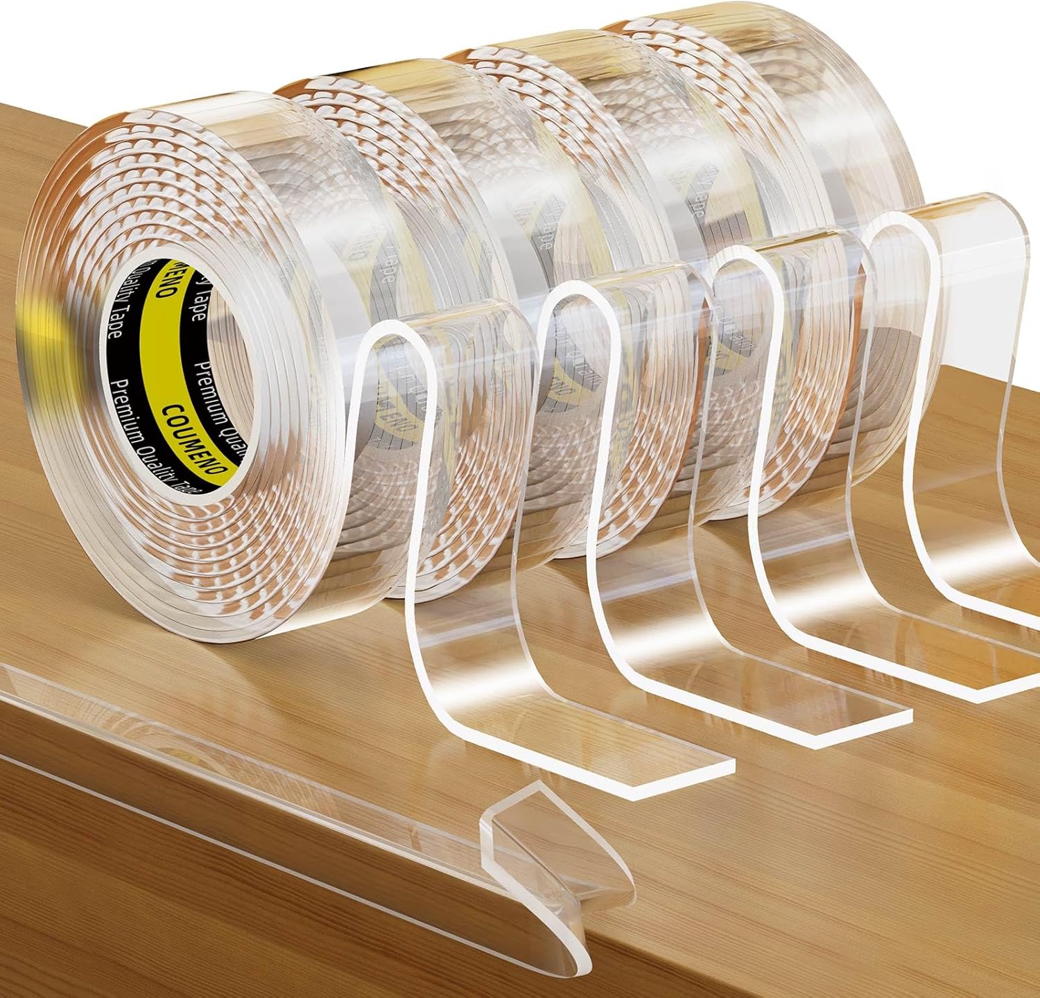 4Pack Clear Edge Protector 0.8inX9.84FT(39.36FT Total) Safe Corner Protector, Anti-Sharp Edge Protector, for Furniture, Drawers, Tables, Cabinets