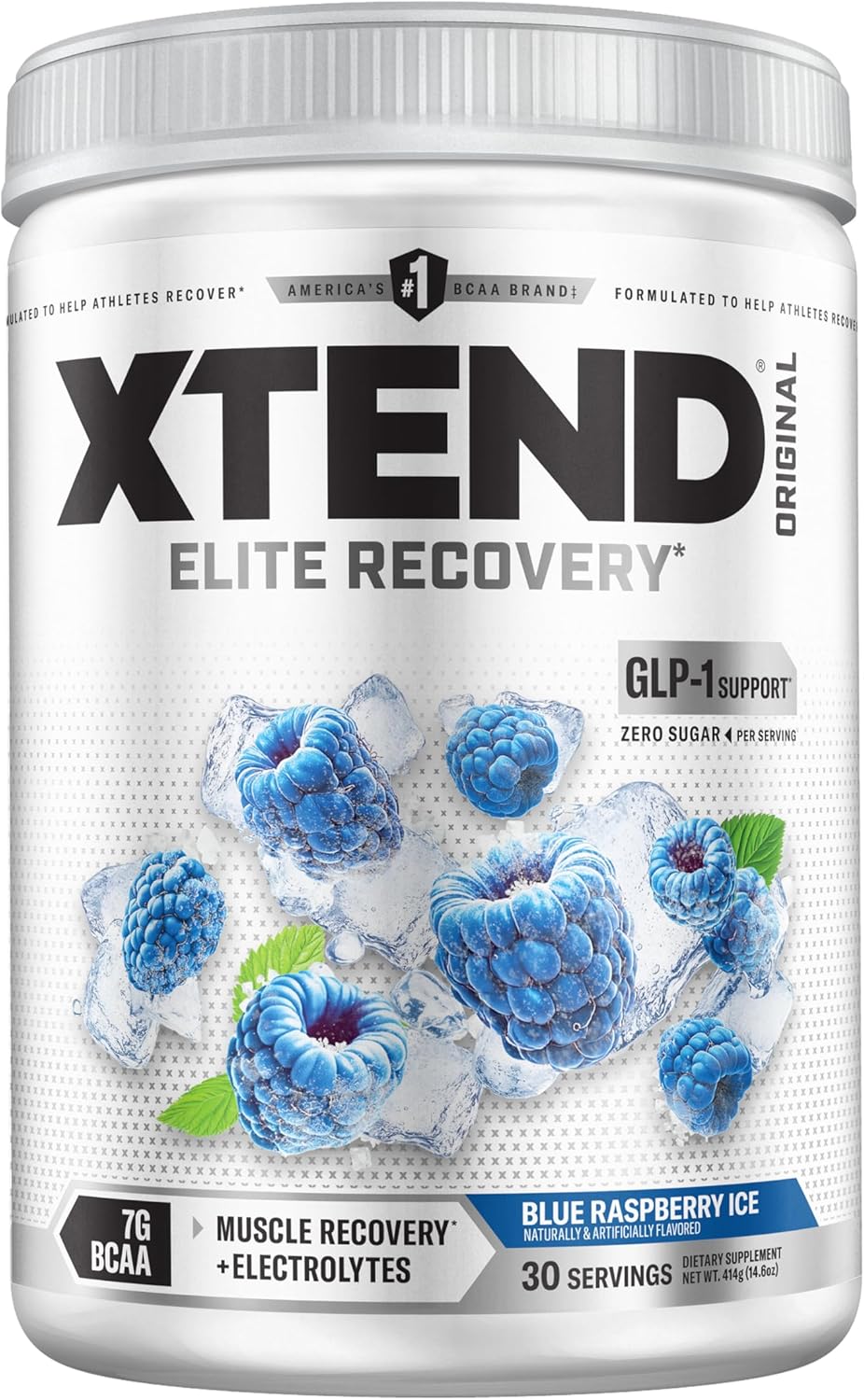 Xtend Original BCAA Powder 7g BCAA and 2.5g L-Glutamine, Sugar Free Post Workout Muscle Recovery Drink with Amino Acids for Men & Women, 30 Servings