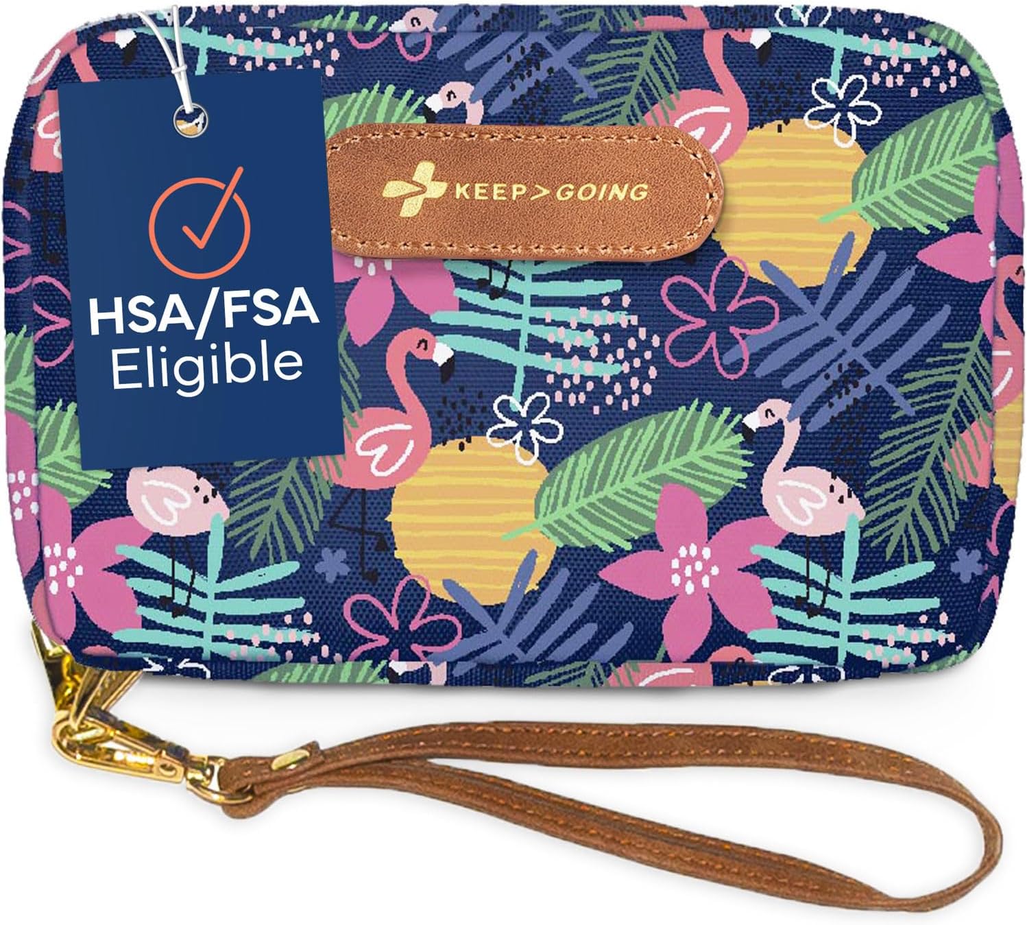 KeepGoing Travel First Aid Kit for Kids – 130 Pc. for Car, Home, Purse, Diaper Bag & Backpack with Latex-Free Bandages – Mini First Aid Kit Travel Size TSA-Approved