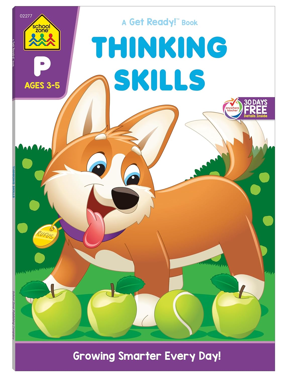 School Zone Thinking Skills Workbook: 64 Pages, Preschool, Kindergarten, Problem-Solving, Logic & Reasoning Puzzles, Ages 3 to 5 (Get Ready! Book Series)