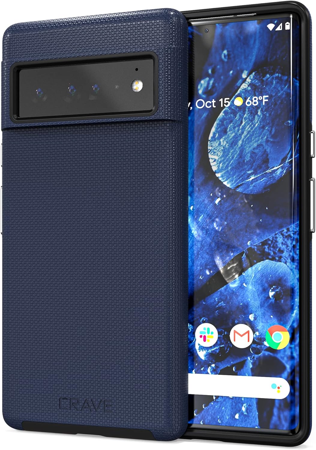 Crave for Google Pixel 6 Pro Case, Shockproof Protection Dual Layer Case for Google Pixel 6 Pro (6.7 inch) – Navy