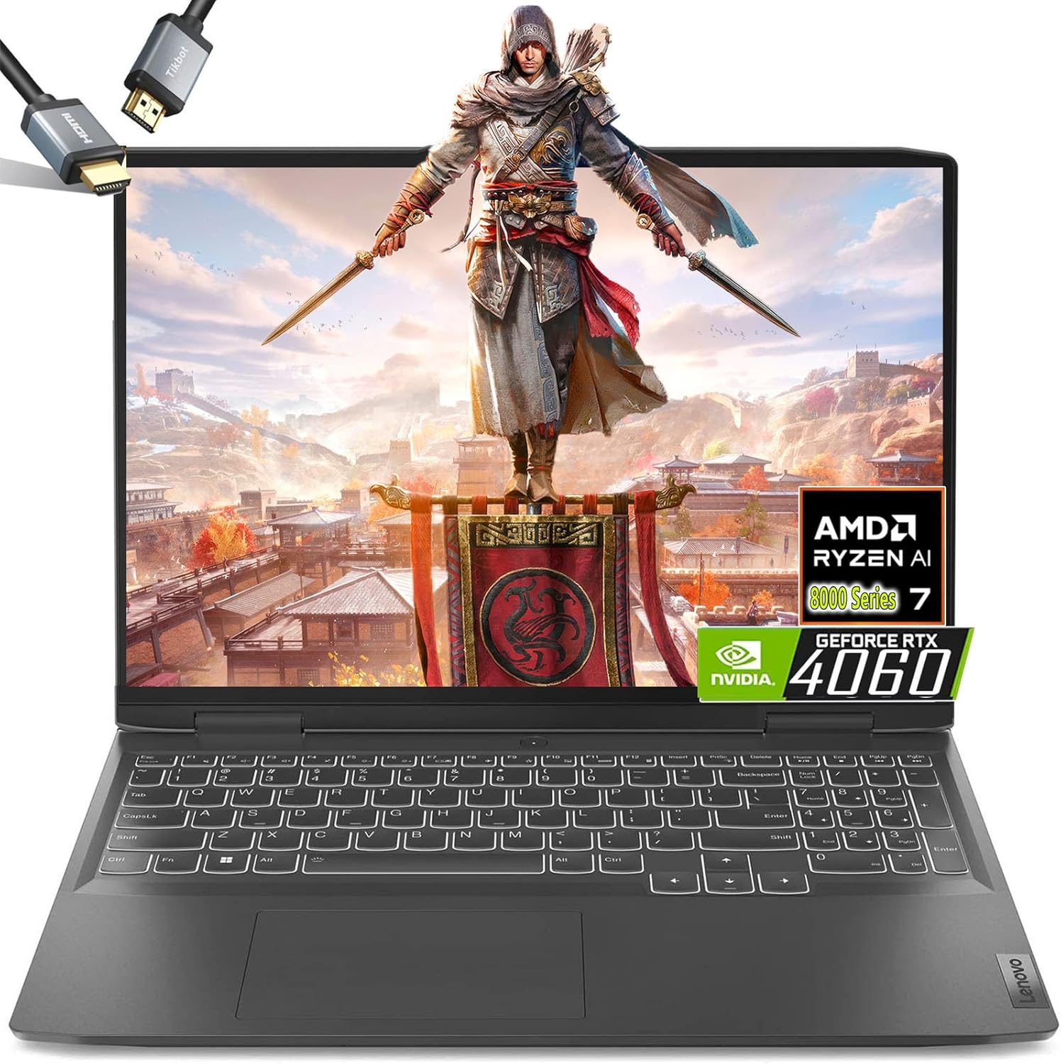 Lenovo LOQ Gaming Laptop RTX 4060 – AMD Ryzen 7 8845HS Beat i9-13900H – 15.6 FHD IPS Display G-SYNC – 32GB DDR5 RAM -2TB PCIe SSD -Backlit Keyboard – Windows 11 – Computadora Gamer PC