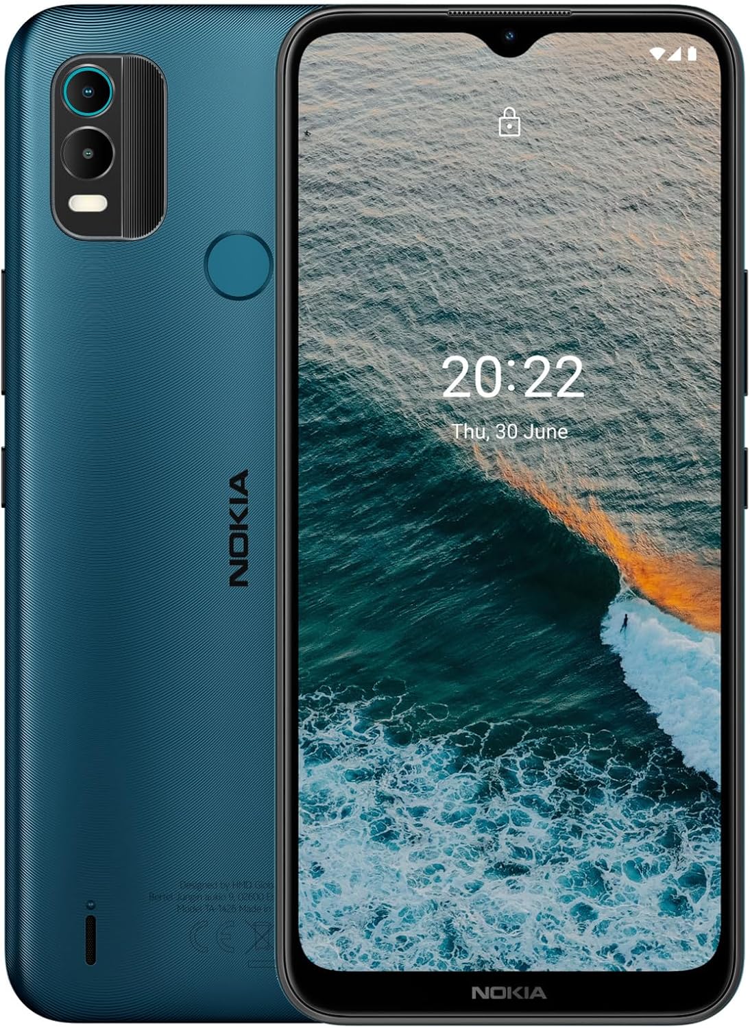 Nokia C21 Plus | Android 11 (Go Edition) | Unlocked GSM Smartphone | 2-Day Battery | Dual SIM | 2/64GB | 6.52-Inch Screen | Cyan | Not Compatible with Verizon or AT&T